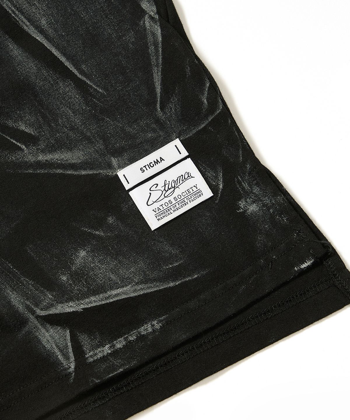 스티그마(STIGMA) STGM Paint Dirty Washed Oversized Short Sleeves T-Shirts Black