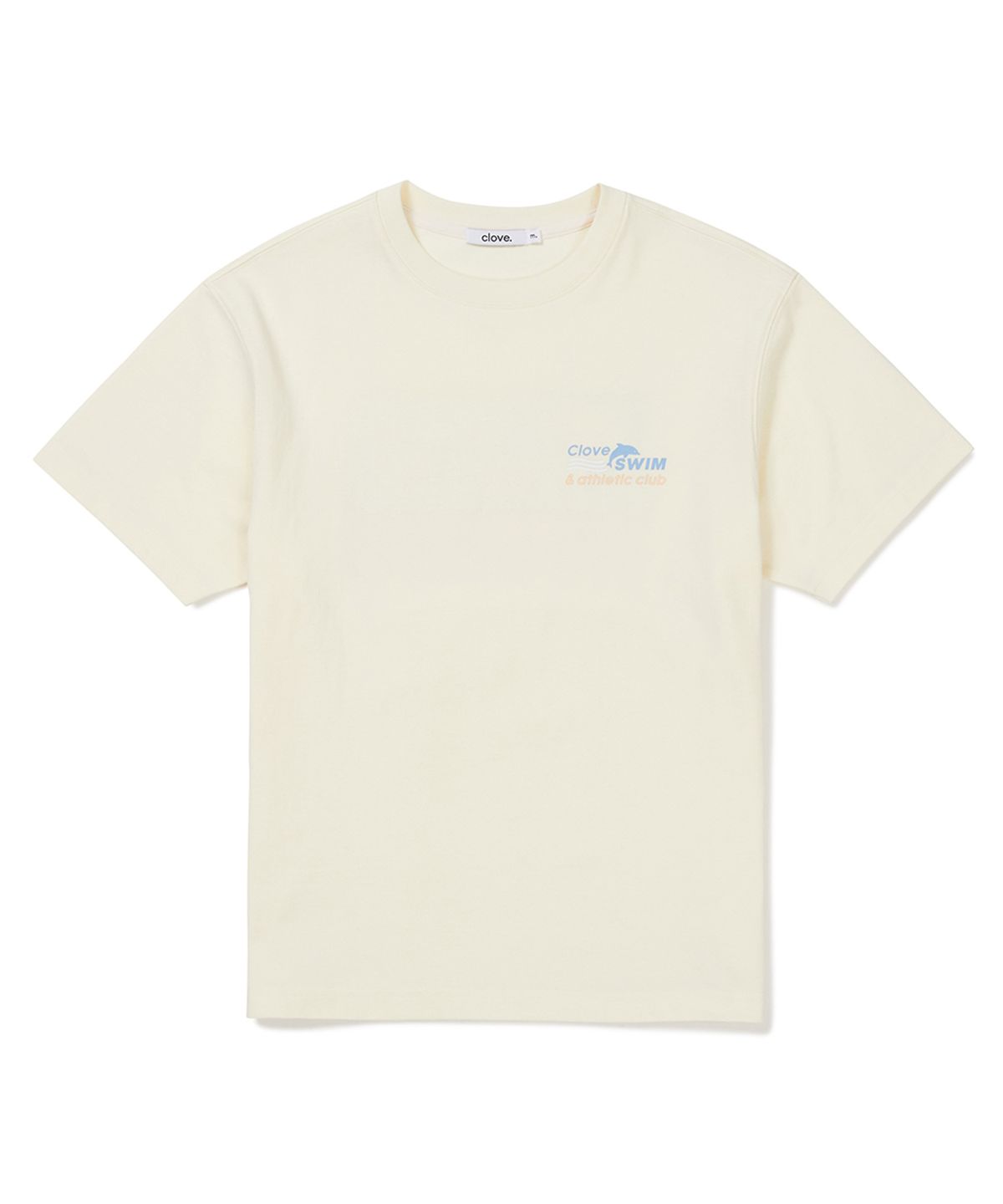 클로브(CLOVE) [24SS clove] Swim Club T-Shirt (Cream)