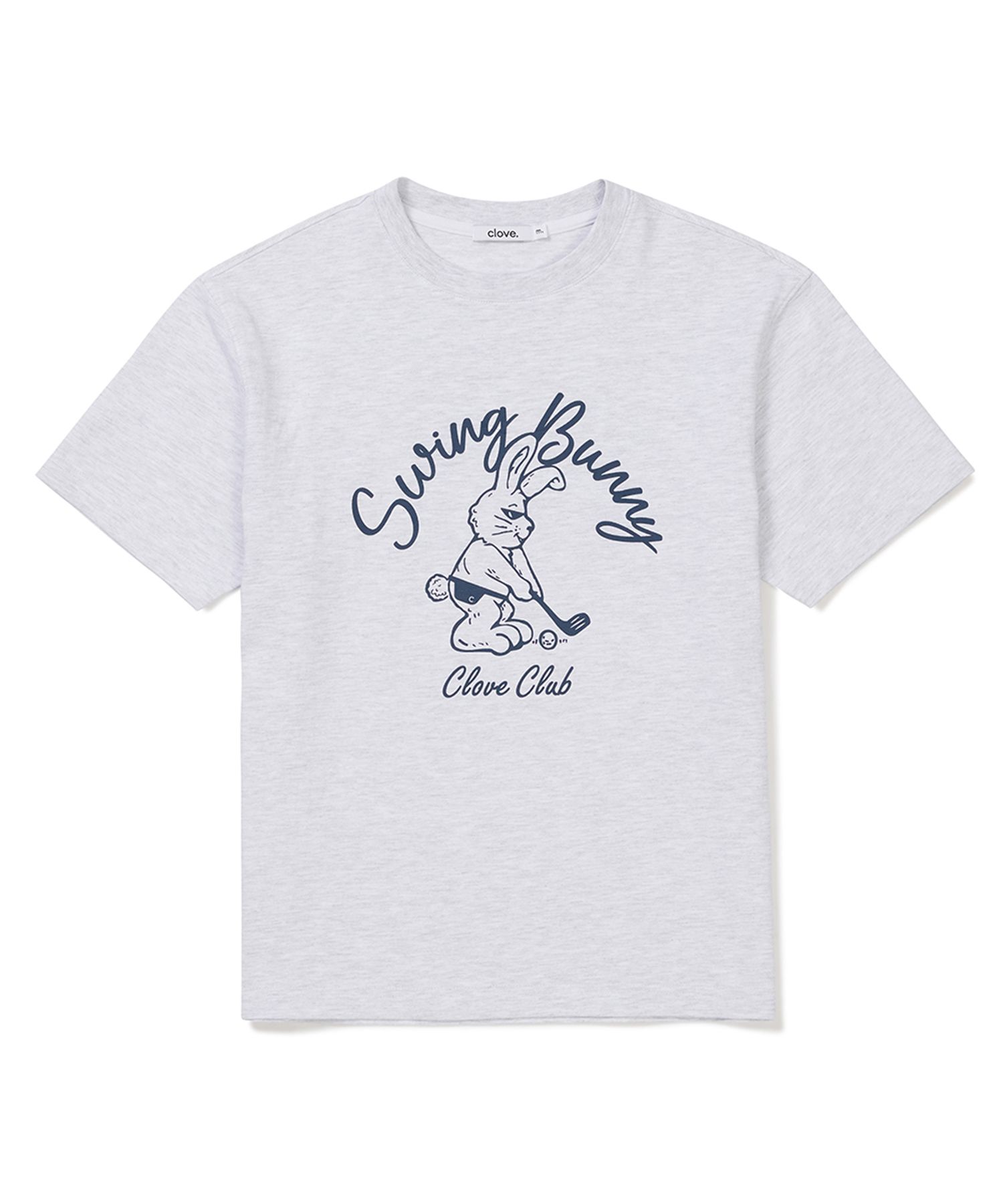 [Clove]★Swing Together Graphic T-shirt MUSINSA | CLOVE [24SS clove] Swing Bunny T-Shirt (Light Grey)
