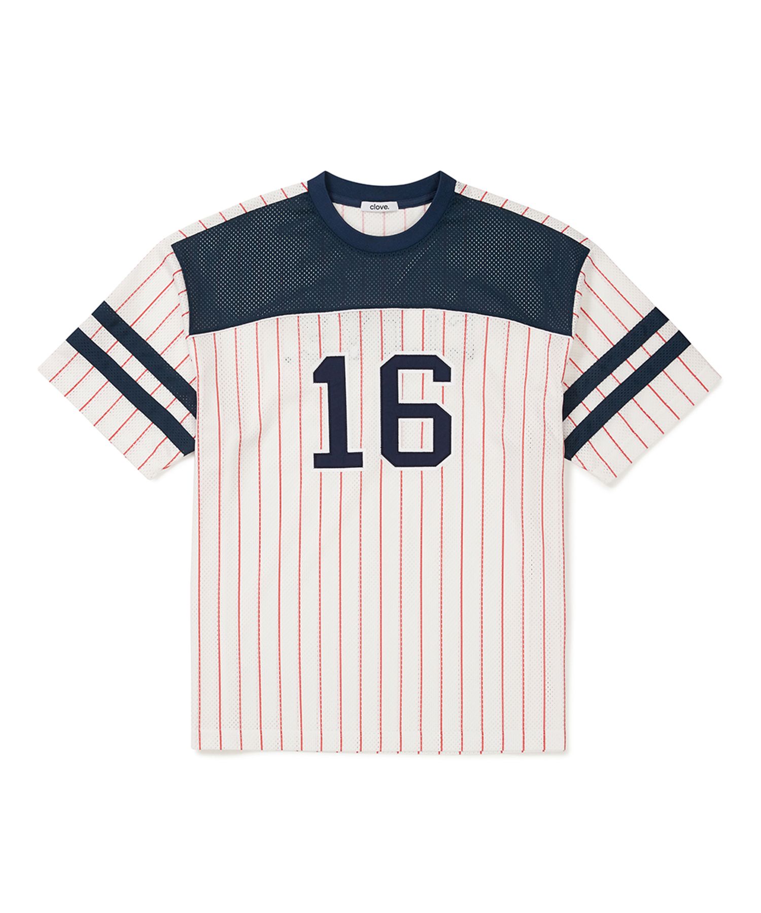 [Clove]★Mesh Jersey T-Shirt MUSINSA | CLOVE [24SS clove] Team Mesh T-Shirt (Navy)