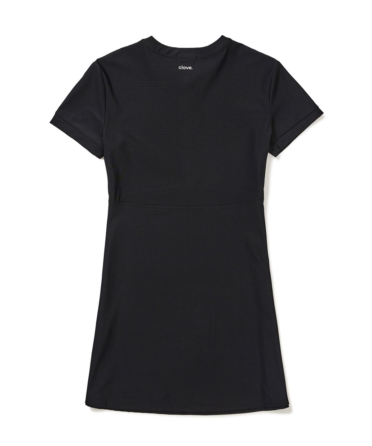 클로브(CLOVE) [24SS clove] Half Zip-Up Dress (Black)
