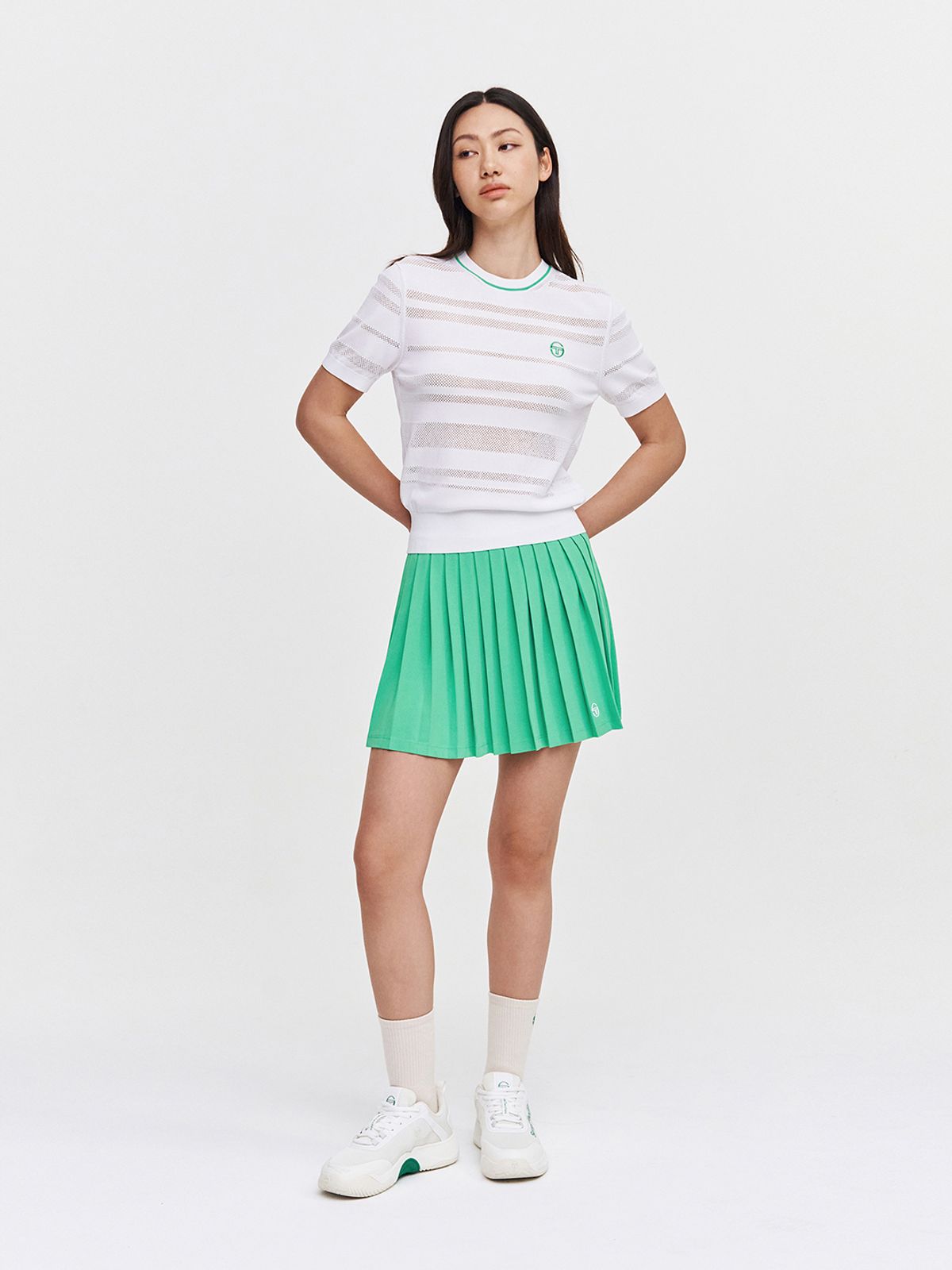 세르지오 타키니(SERGIO TACCHINI) W 리조트 반팔 풀오버 (White)