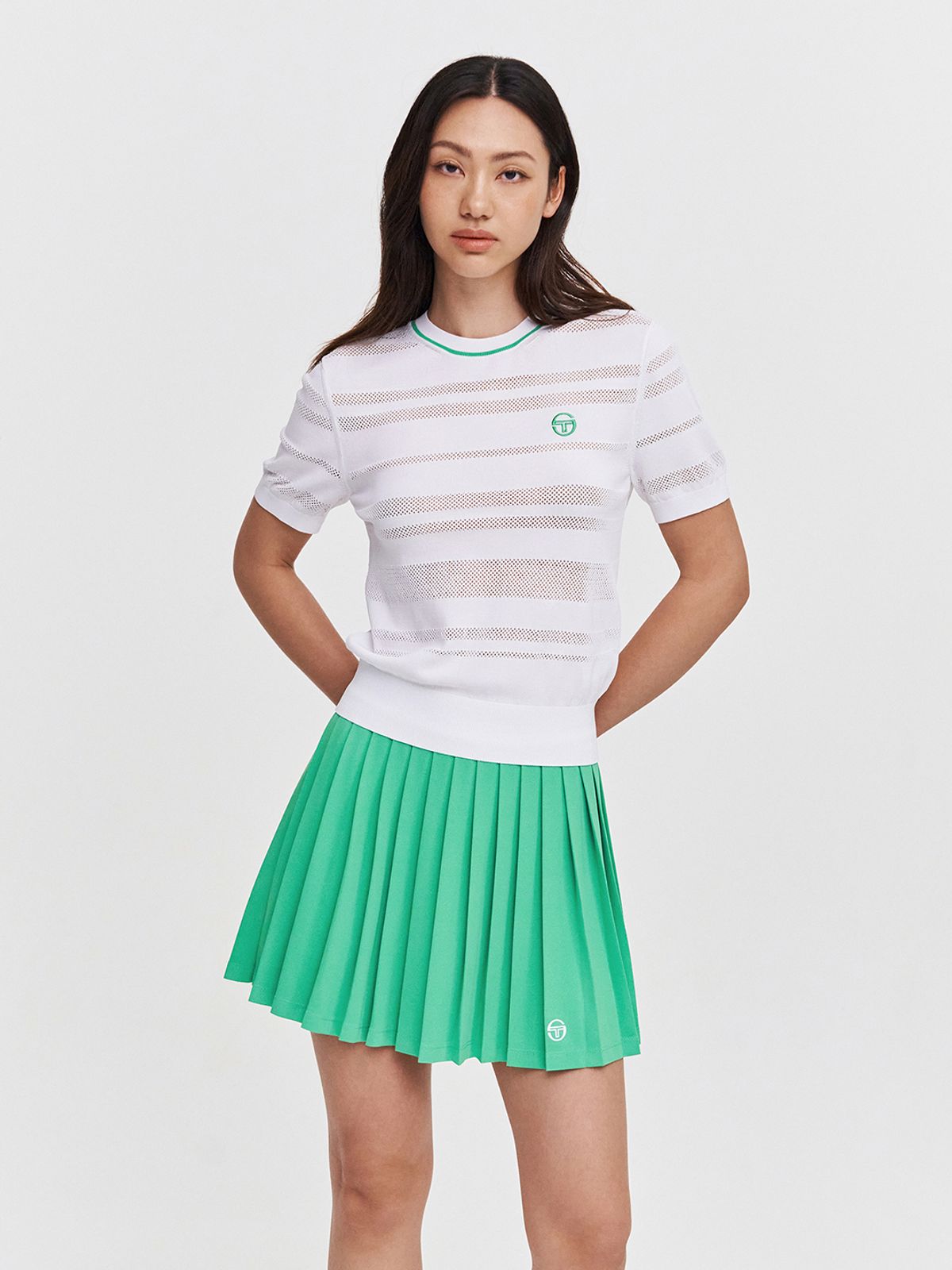 세르지오 타키니(SERGIO TACCHINI) W 리조트 반팔 풀오버 (White)