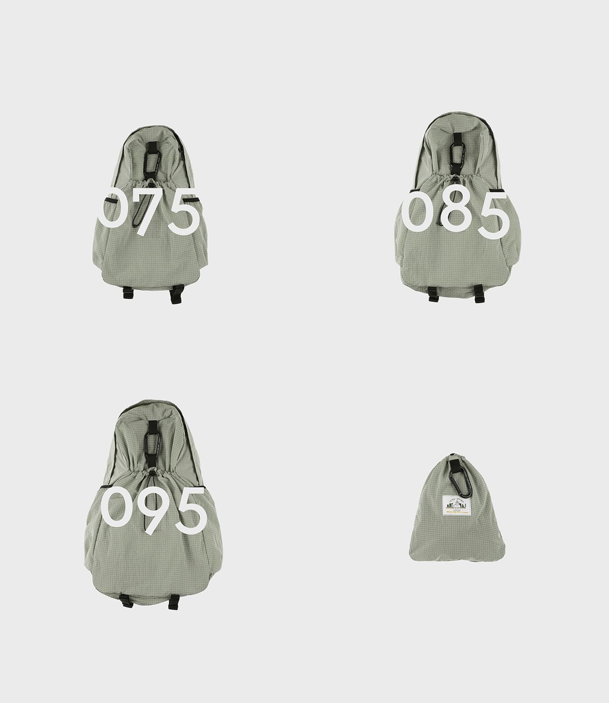에메모가든(MMOGARDEN) mmo backpack nylon ripplerip / light green
