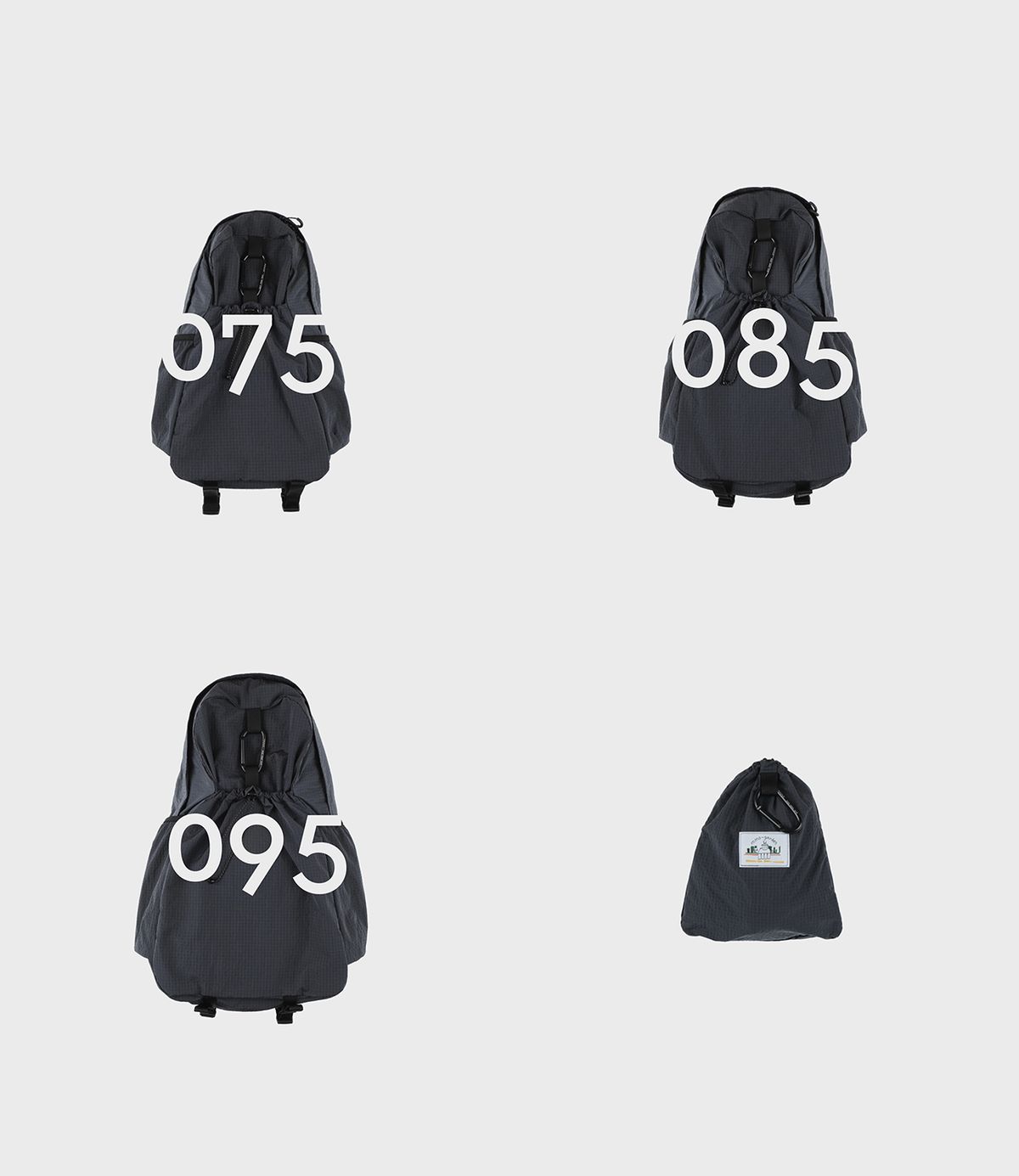 에메모가든(MMOGARDEN) mmo backpack nylon ripplerip / charcoal