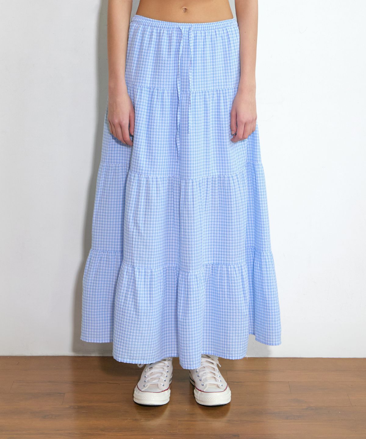 레이지지(LAZYZ) Lazy Cancan Shirring Skirt (4color)