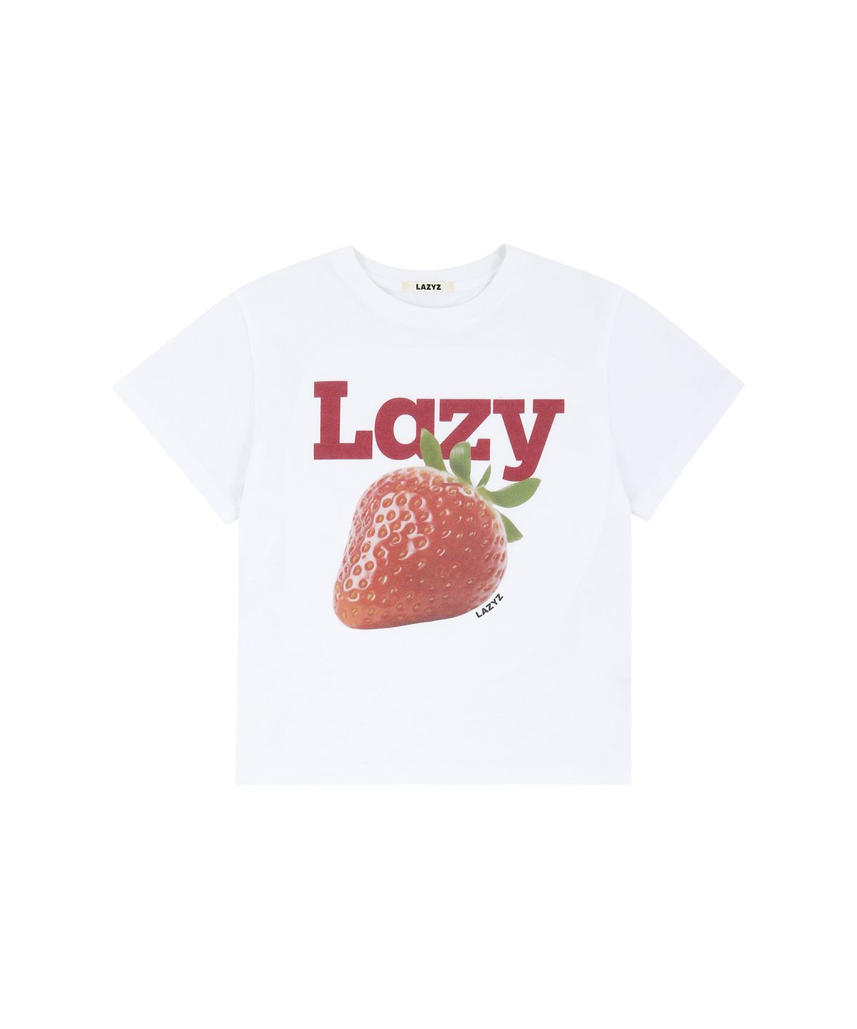 레이지지(LAZYZ) Lazy Strawberry Crop T-shirt (2color)