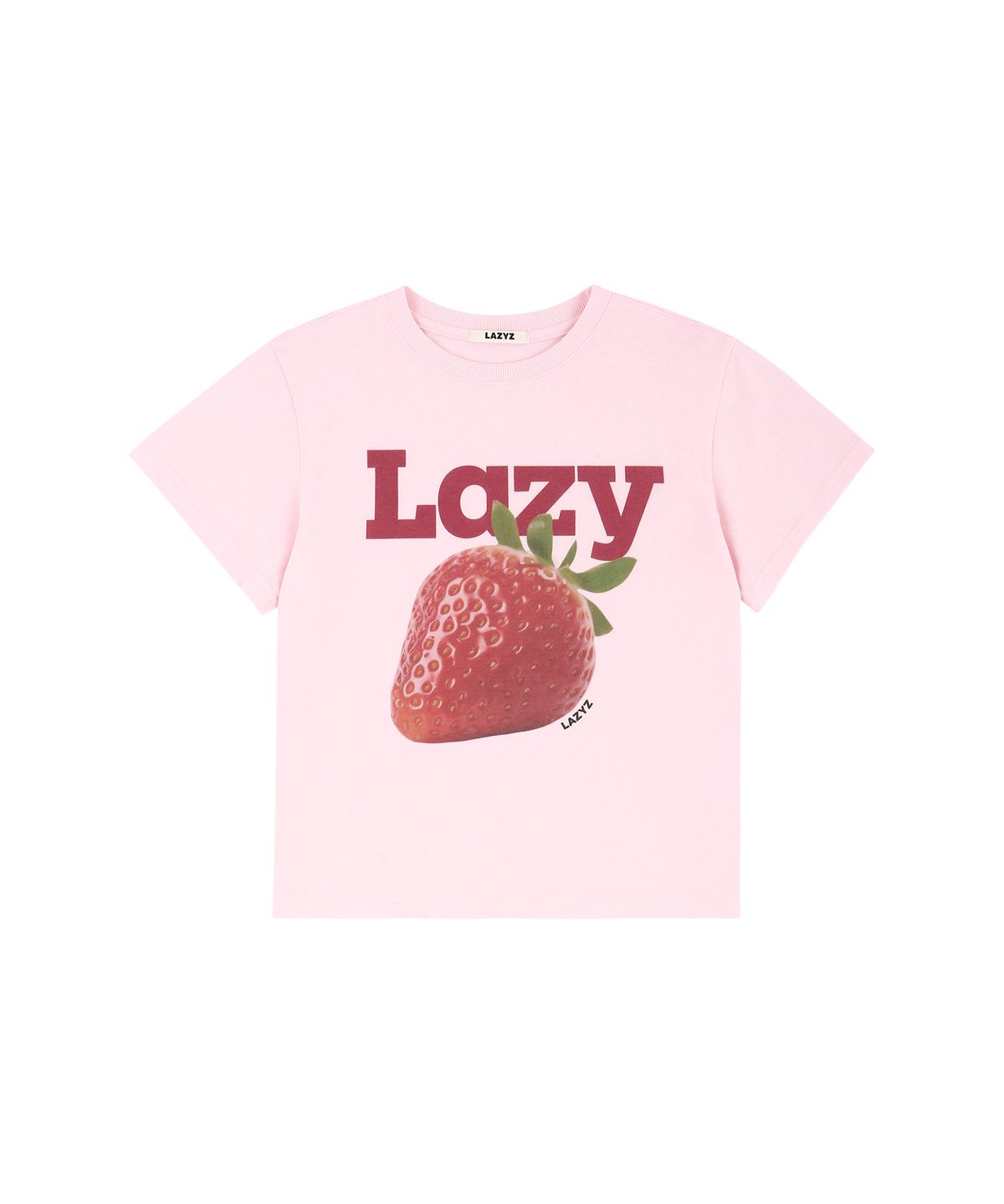 레이지지(LAZYZ) Lazy Strawberry Crop T-shirt (2color)