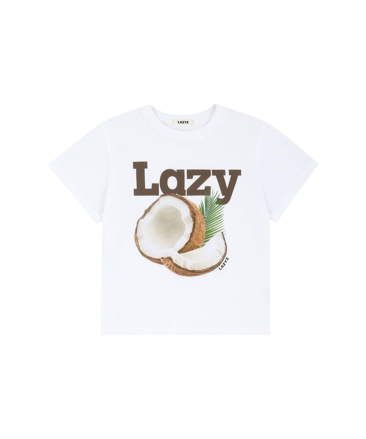 레이지지(LAZYZ) Lazy Coconut Crop T-shirt (2color)