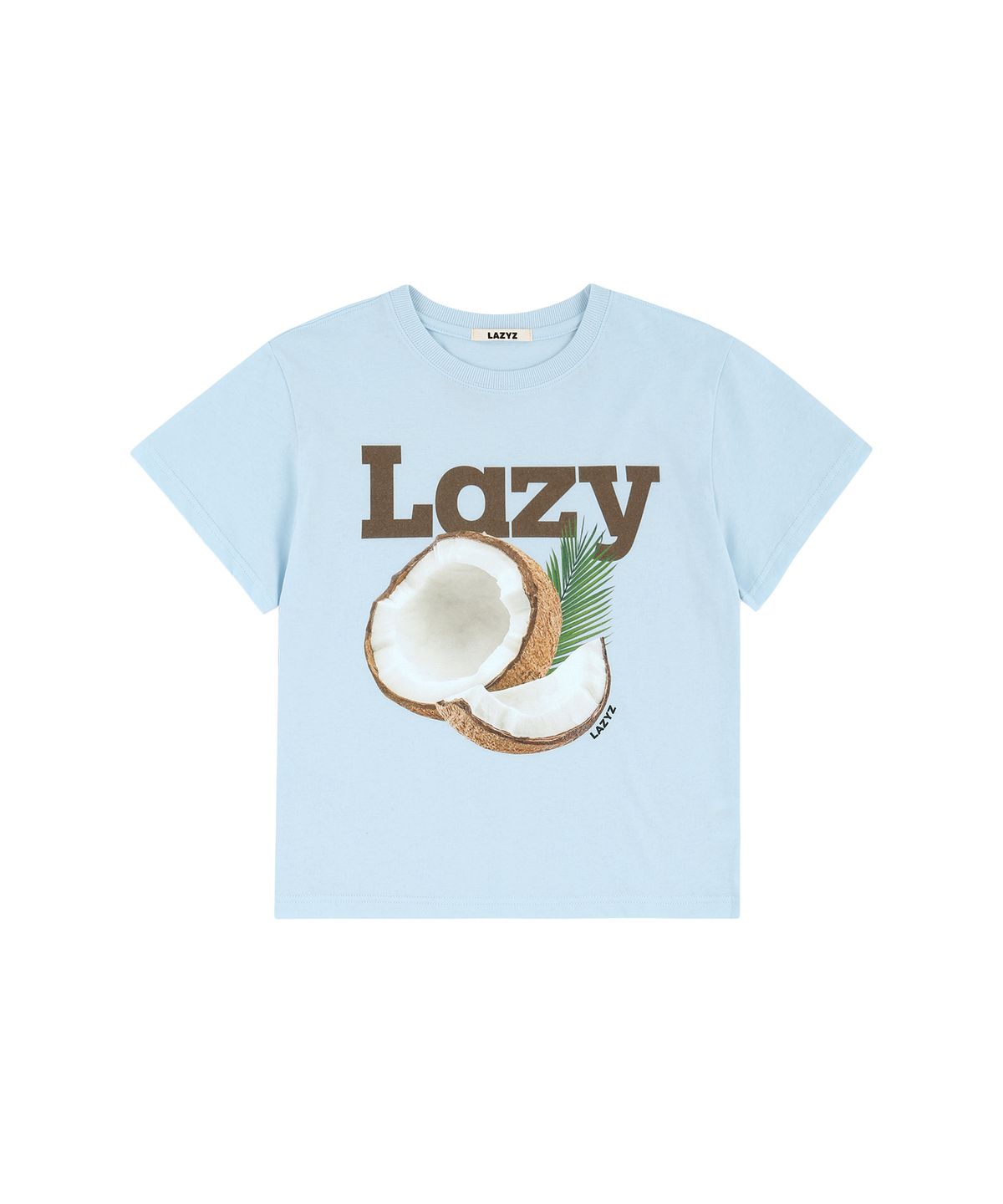 레이지지(LAZYZ) Lazy Coconut Crop T-shirt (2color)