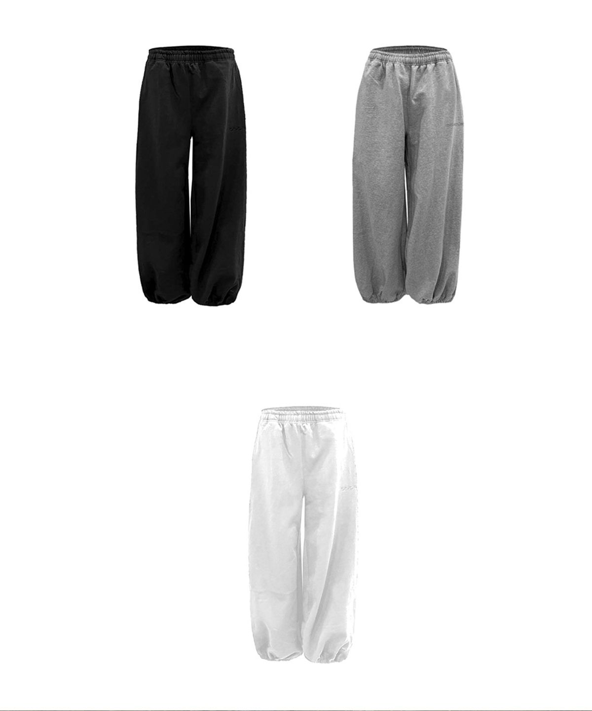 오도어(ODOR) Molly wide jogger in basic