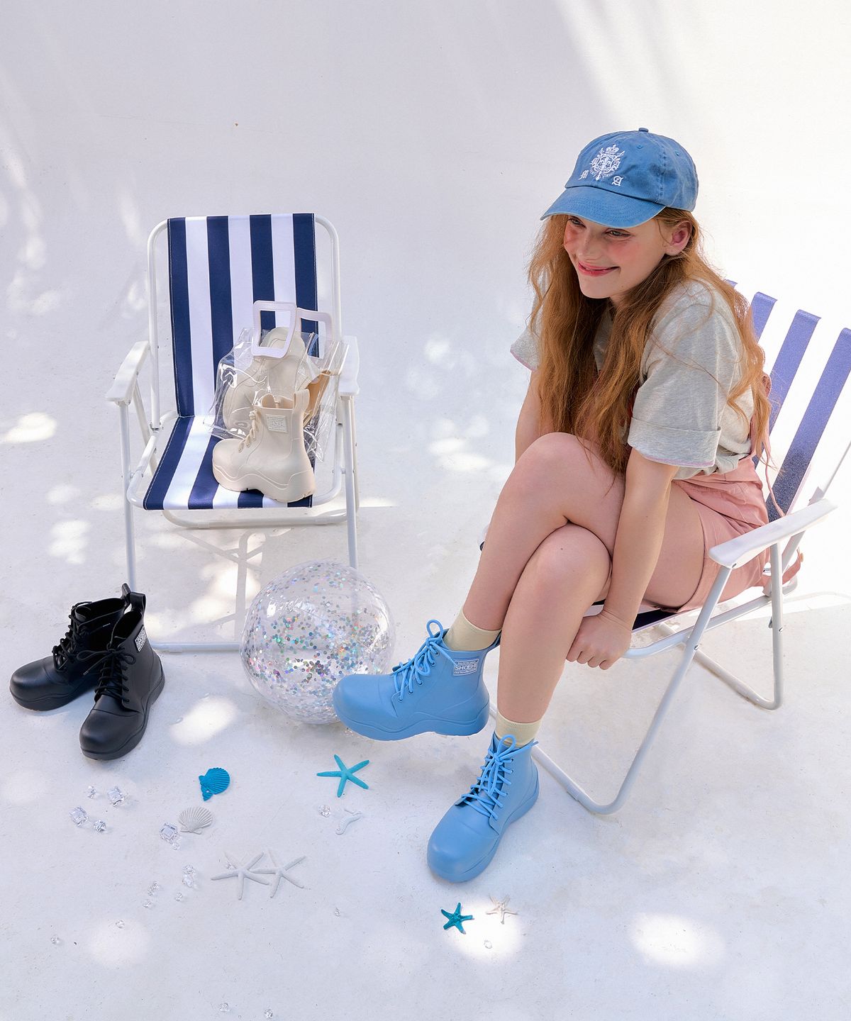 슈하이(SHOEHI) 로라 레이스업 레인부츠(3Colors)_R0010