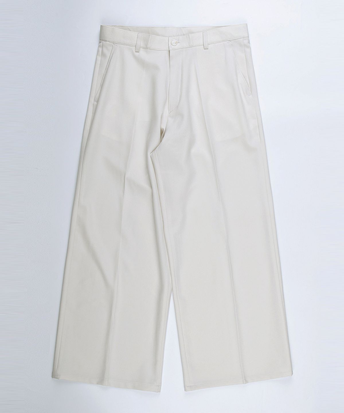 스트라이크(STRIKE) Roomy Breezy Relaxed Trousers (CREAM)
