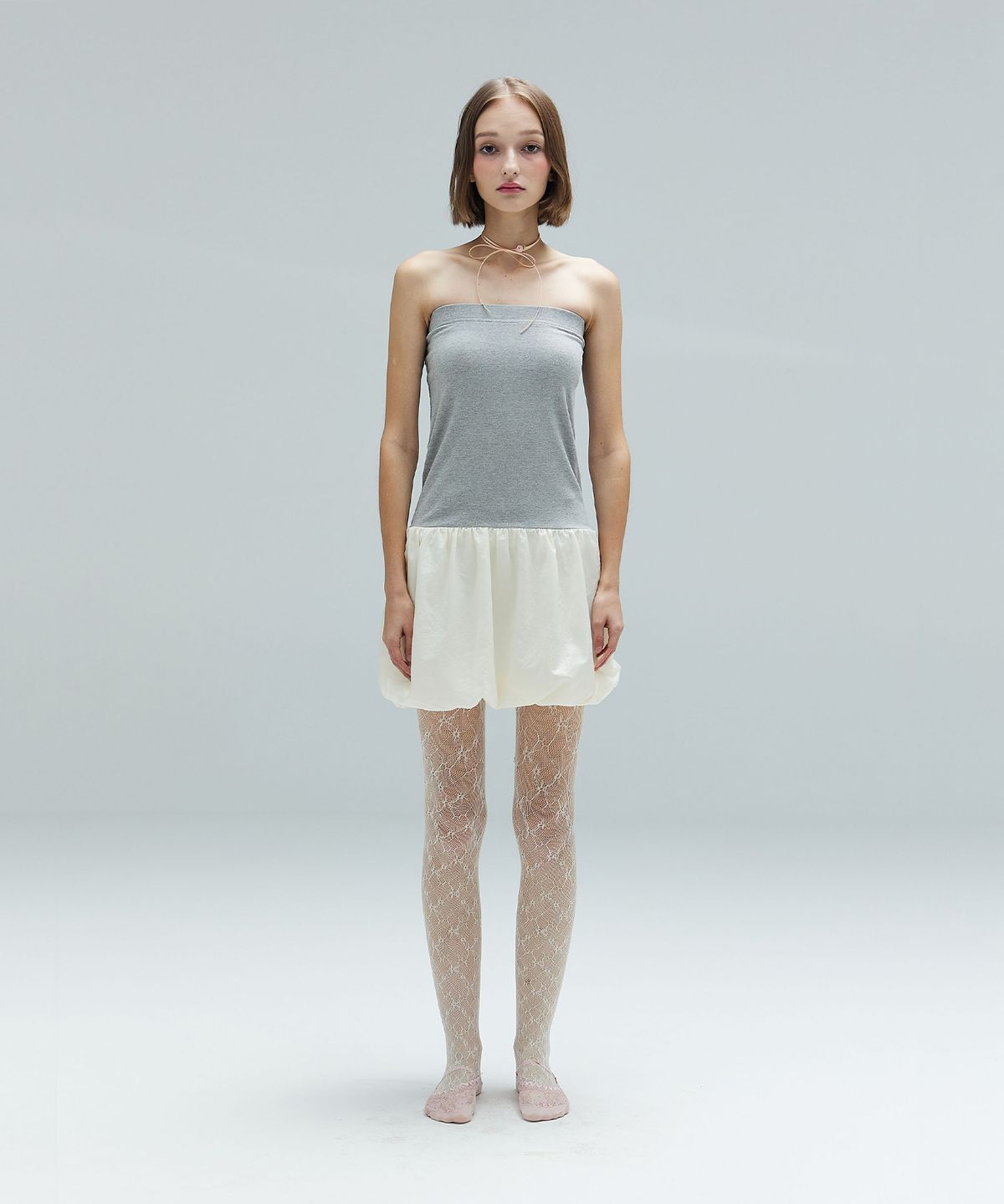 디어스토커(DEARSTALKER) RIZZ BALLOON TUBE DRESS - GREY