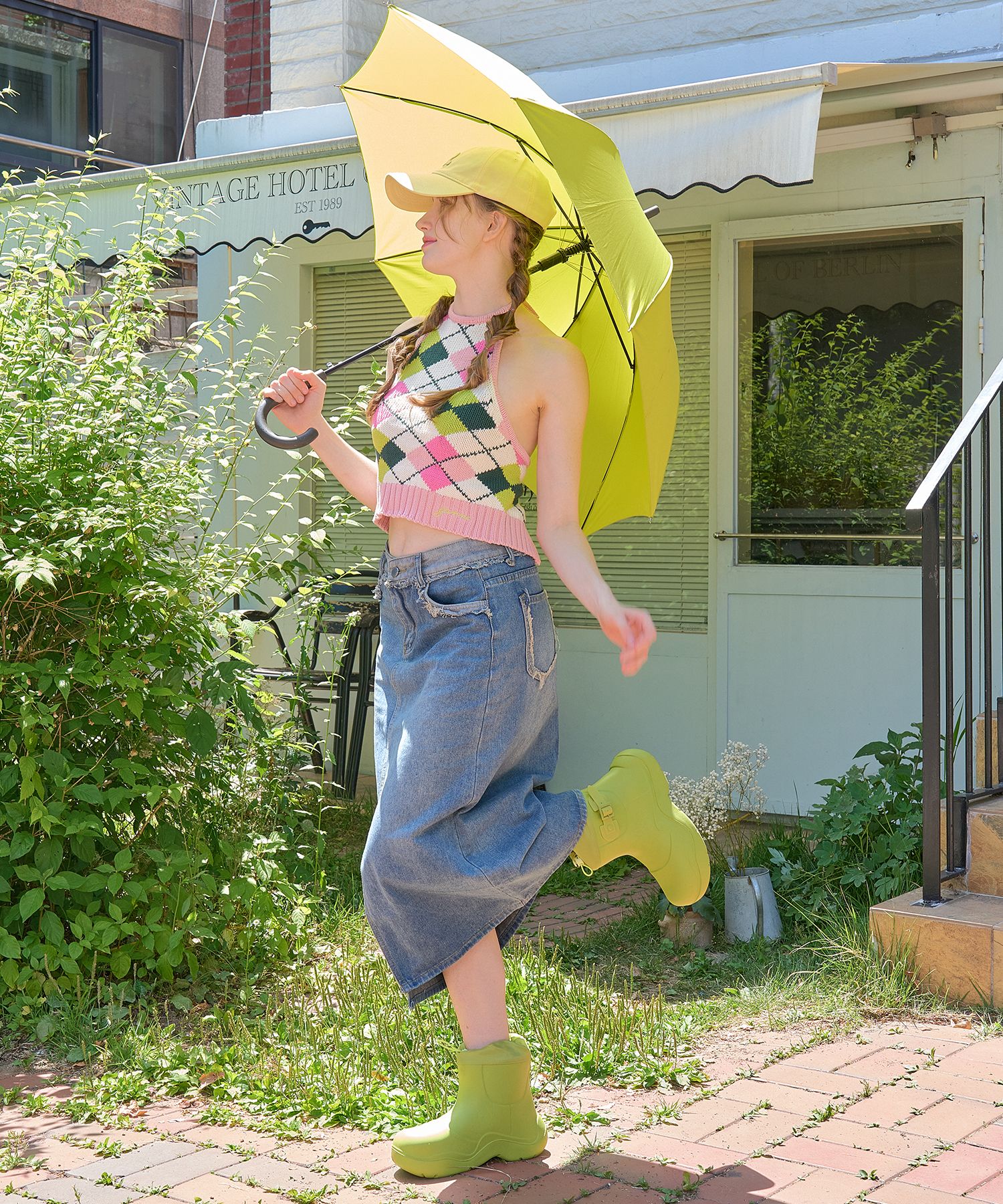 SHOEHI ■ Rose String Belt Rain Boots (3 Colors) MUSINSA公式 | SHOEHI Rose String Belt Rain Boots (3 Colors)_