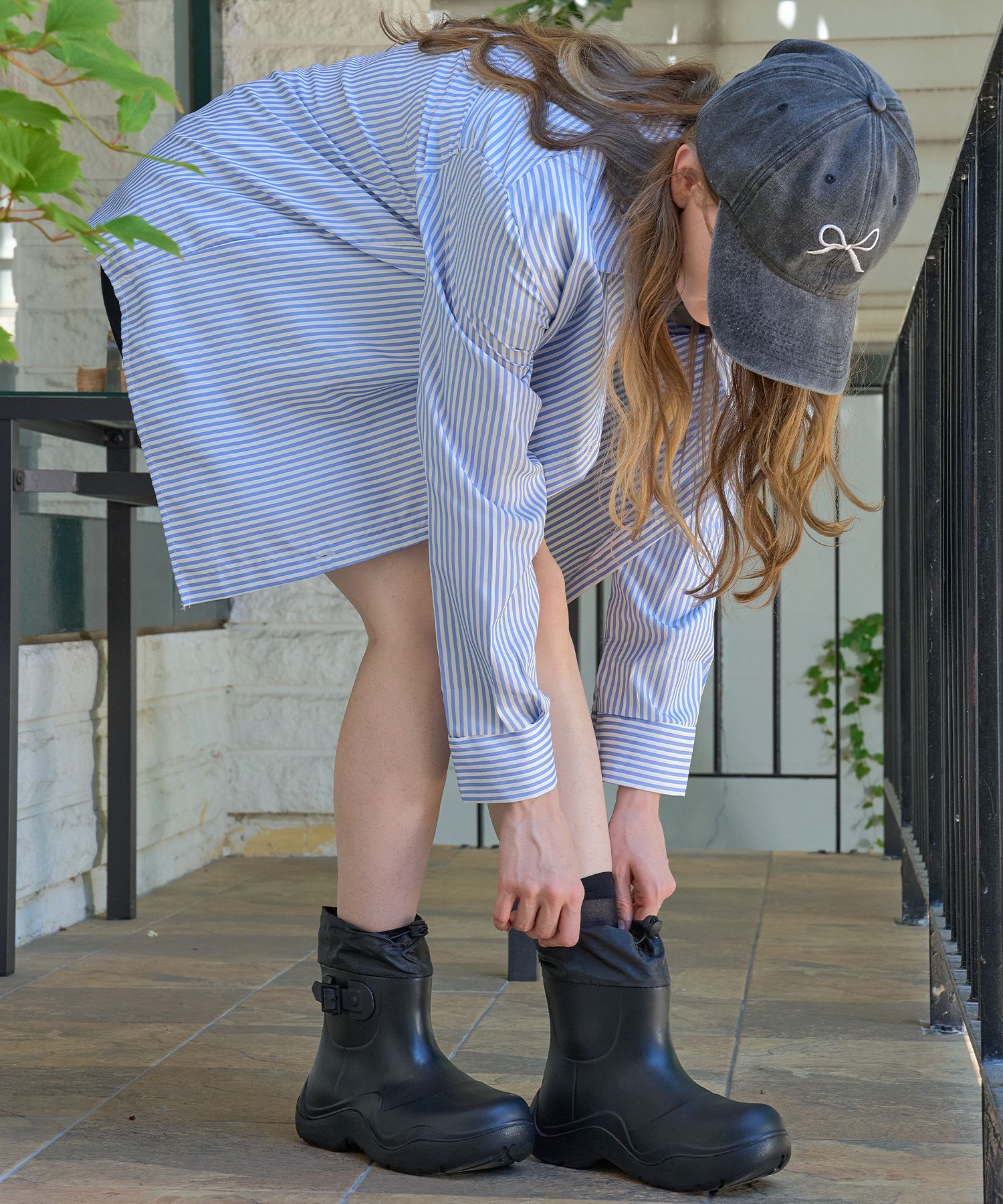 SHOEHI ■ Rose String Belt Rain Boots (3 Colors) MUSINSA公式 | SHOEHI Rose String Belt Rain Boots (3 Colors)_