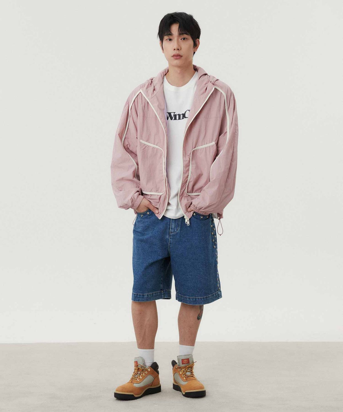 더블유엠씨(WMC) 라인 윈드브레이커_PINK