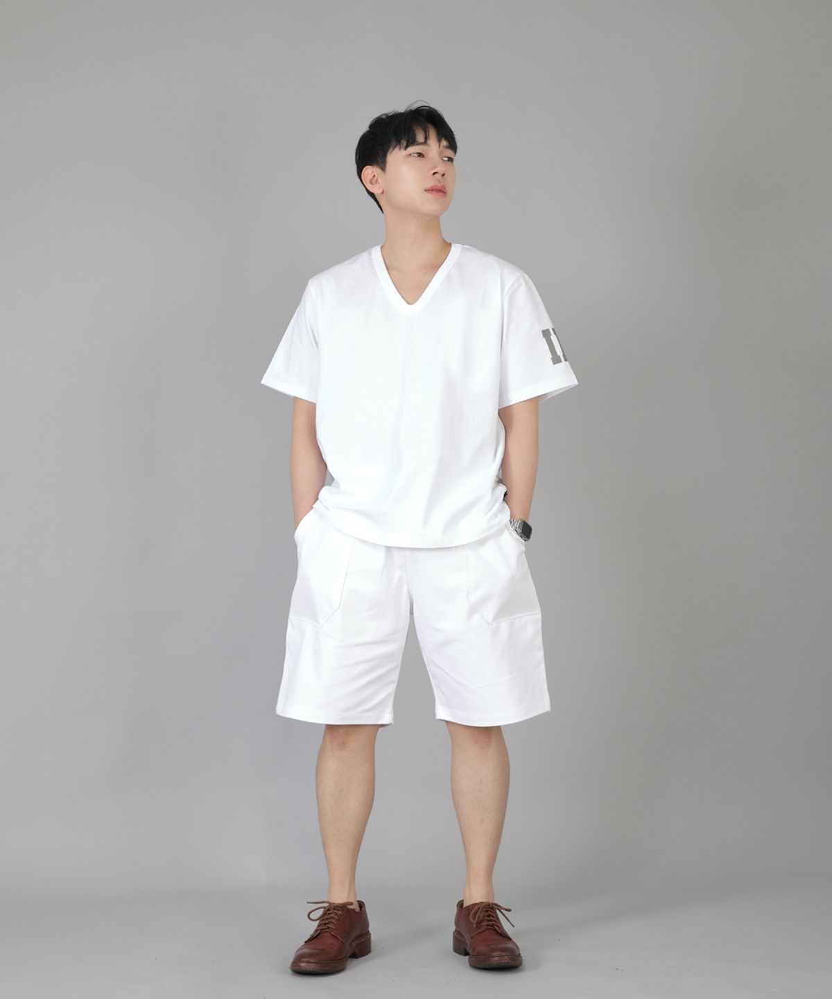 세인트크루(SAINTCREW) 퍼티그쇼츠 EFS-348 화이트