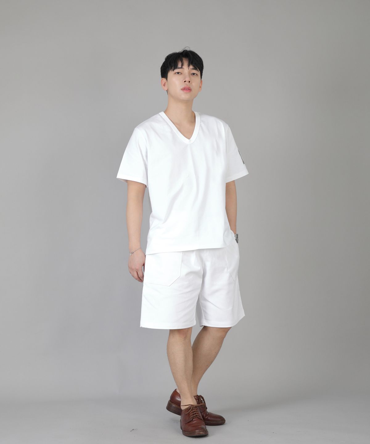 세인트크루(SAINTCREW) 퍼티그쇼츠 EFS-348 화이트