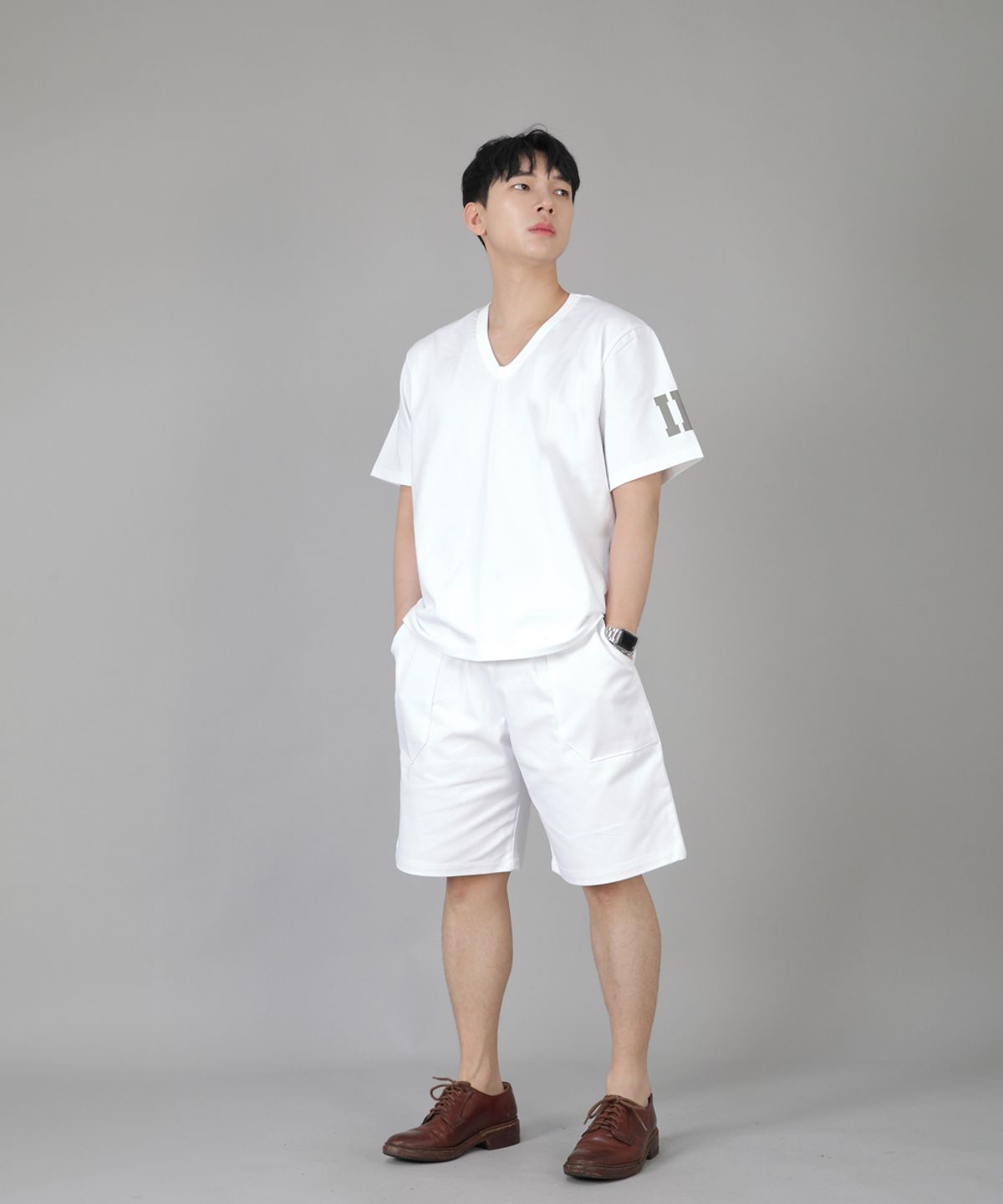 세인트크루(SAINTCREW) 퍼티그쇼츠 EFS-348 화이트