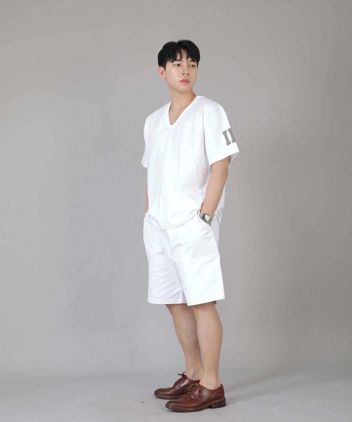 세인트크루(SAINTCREW) 퍼티그쇼츠 EFS-348 화이트