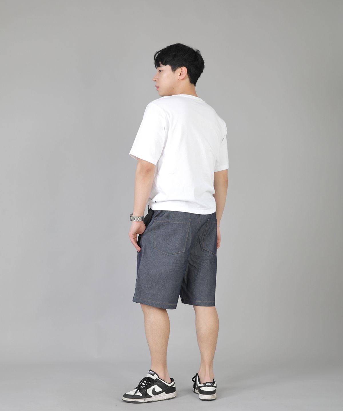 세인트크루(SAINTCREW) 립스P쇼츠 ERS-349 라이트인디고 데님