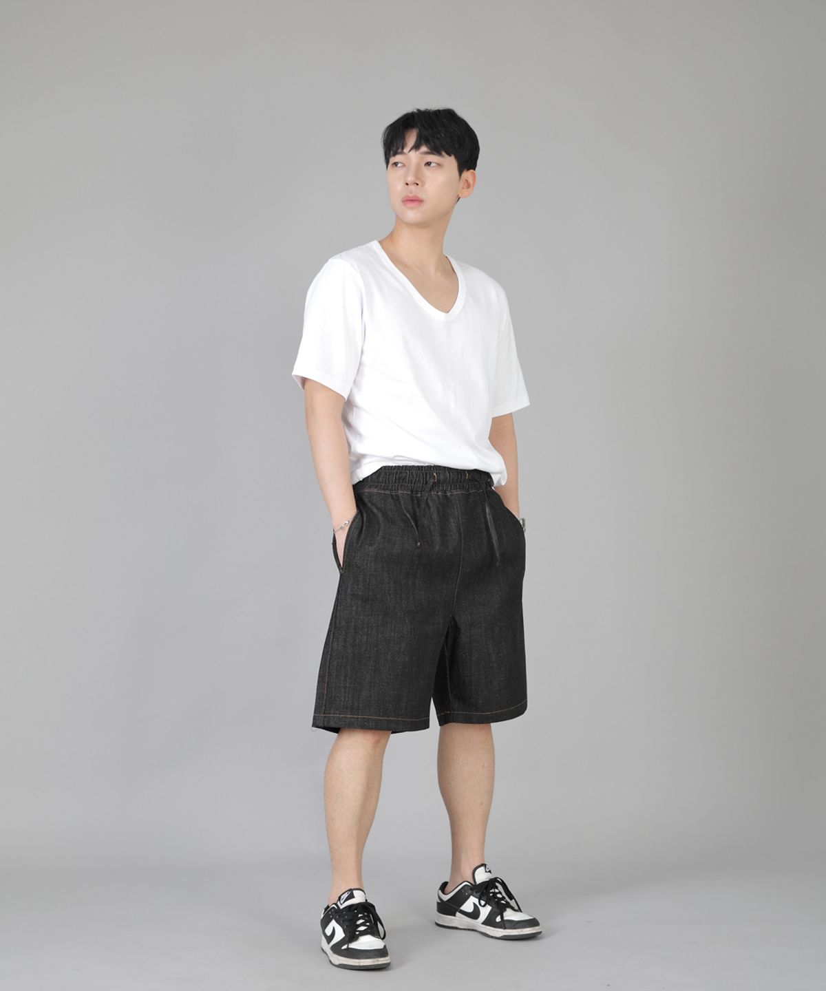 세인트크루(SAINTCREW) 립스P쇼츠 ERS-349 블랙데님