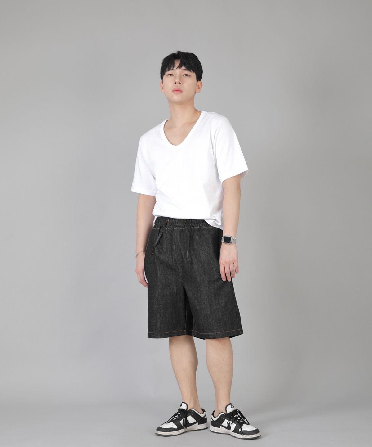 세인트크루(SAINTCREW) 립스P쇼츠 ERS-349 블랙데님