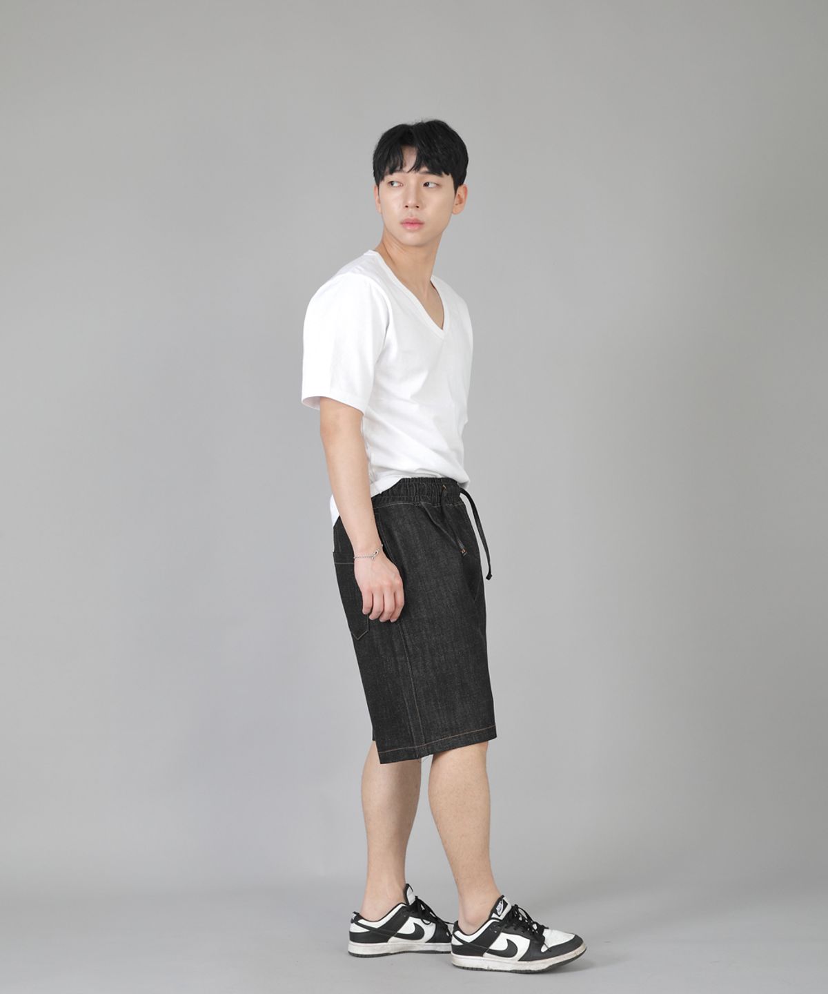 세인트크루(SAINTCREW) 립스P쇼츠 ERS-349 블랙데님