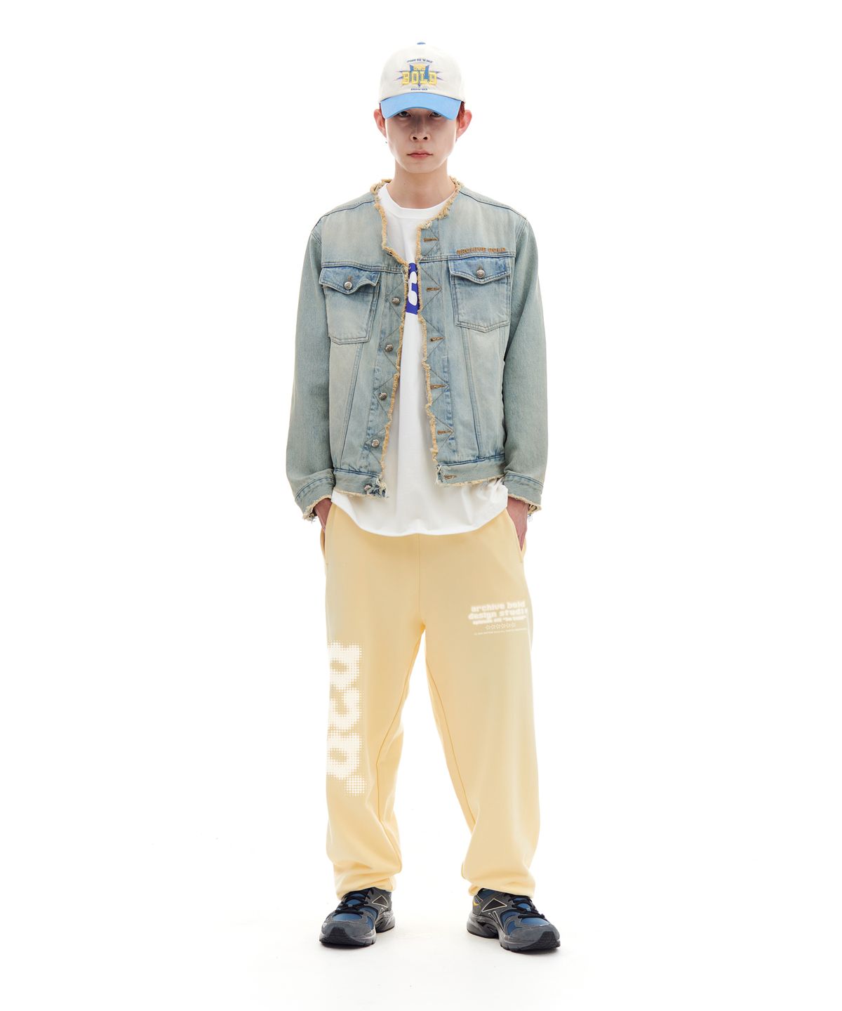 아카이브 볼드(ARCHIVE BOLD) 939 BLUR SWEAT PANTS (LEMON)