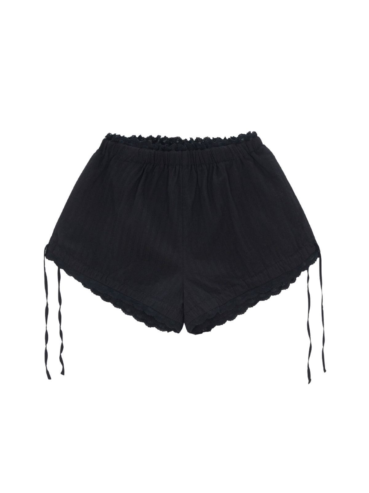 에즈이프 캘리(ASIF CALIE) RIBBON BALLOON SHORT PANTS BLACK