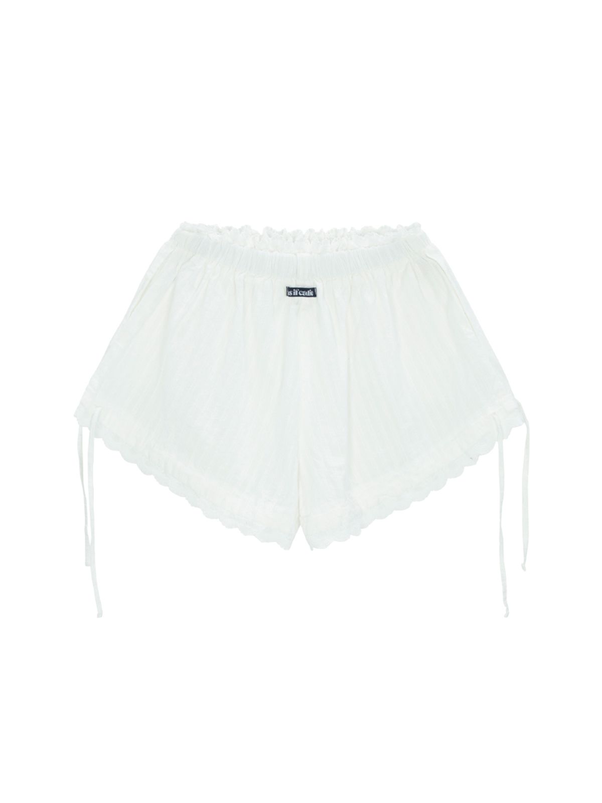에즈이프 캘리(ASIF CALIE) RIBBON BALLOON SHORT PANTS WHITE