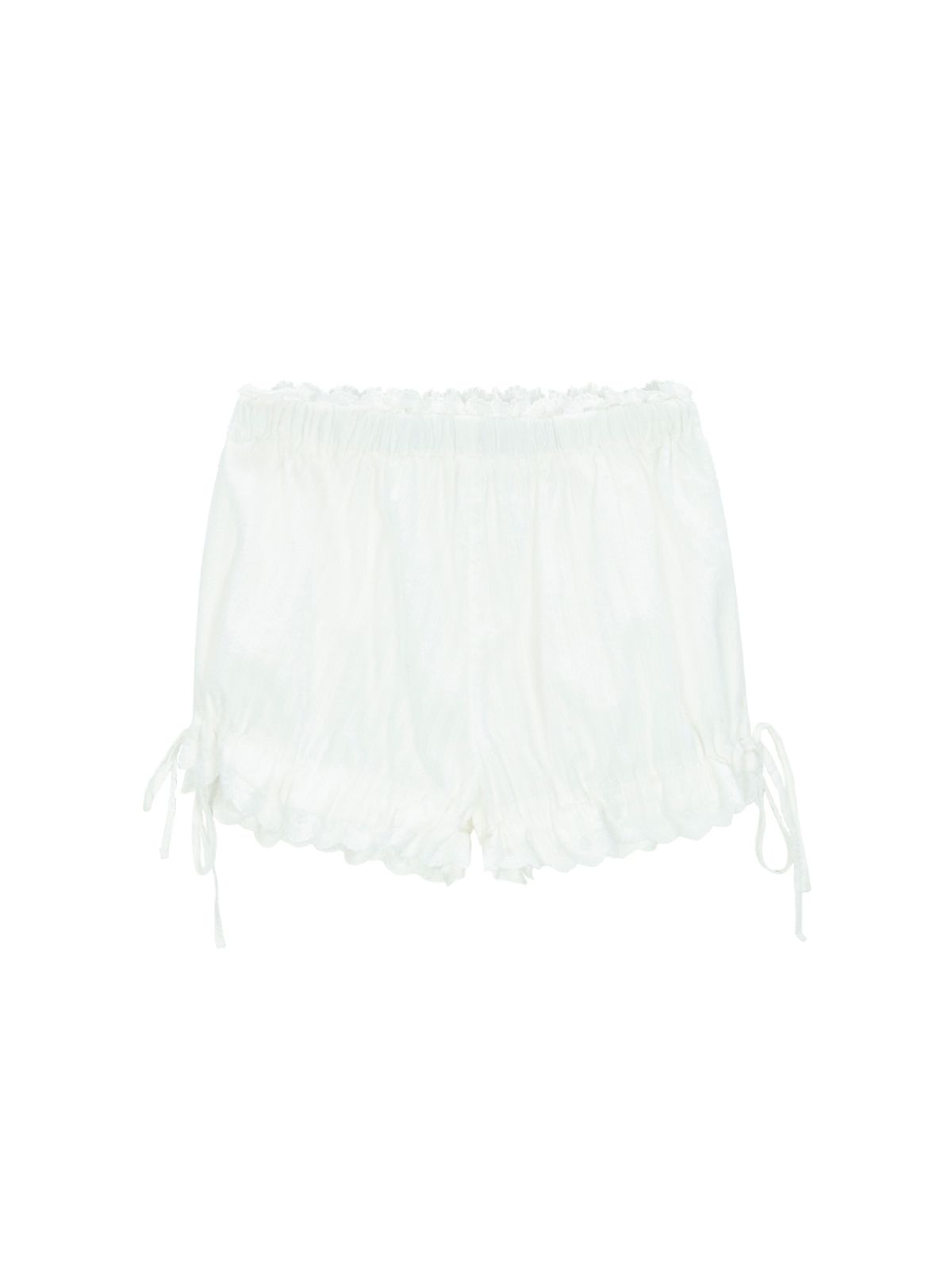 에즈이프 캘리(ASIF CALIE) RIBBON BALLOON SHORT PANTS WHITE