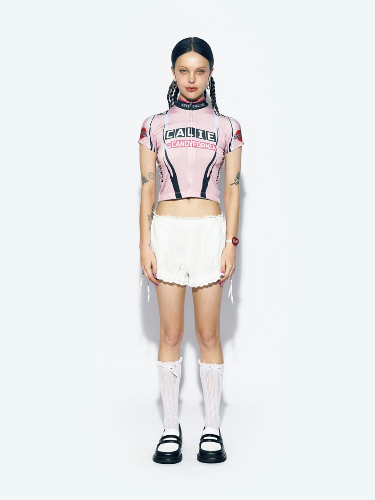 에즈이프 캘리(ASIF CALIE) RIBBON BALLOON SHORT PANTS WHITE