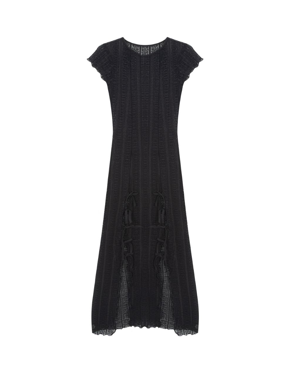 ★送料・関税込★as if calie★RIBBON SLIT MAXI DRESS★ MUSINSA公式 | ASIF CALIE RIBBON SLIT MAXI DRESS BLACK