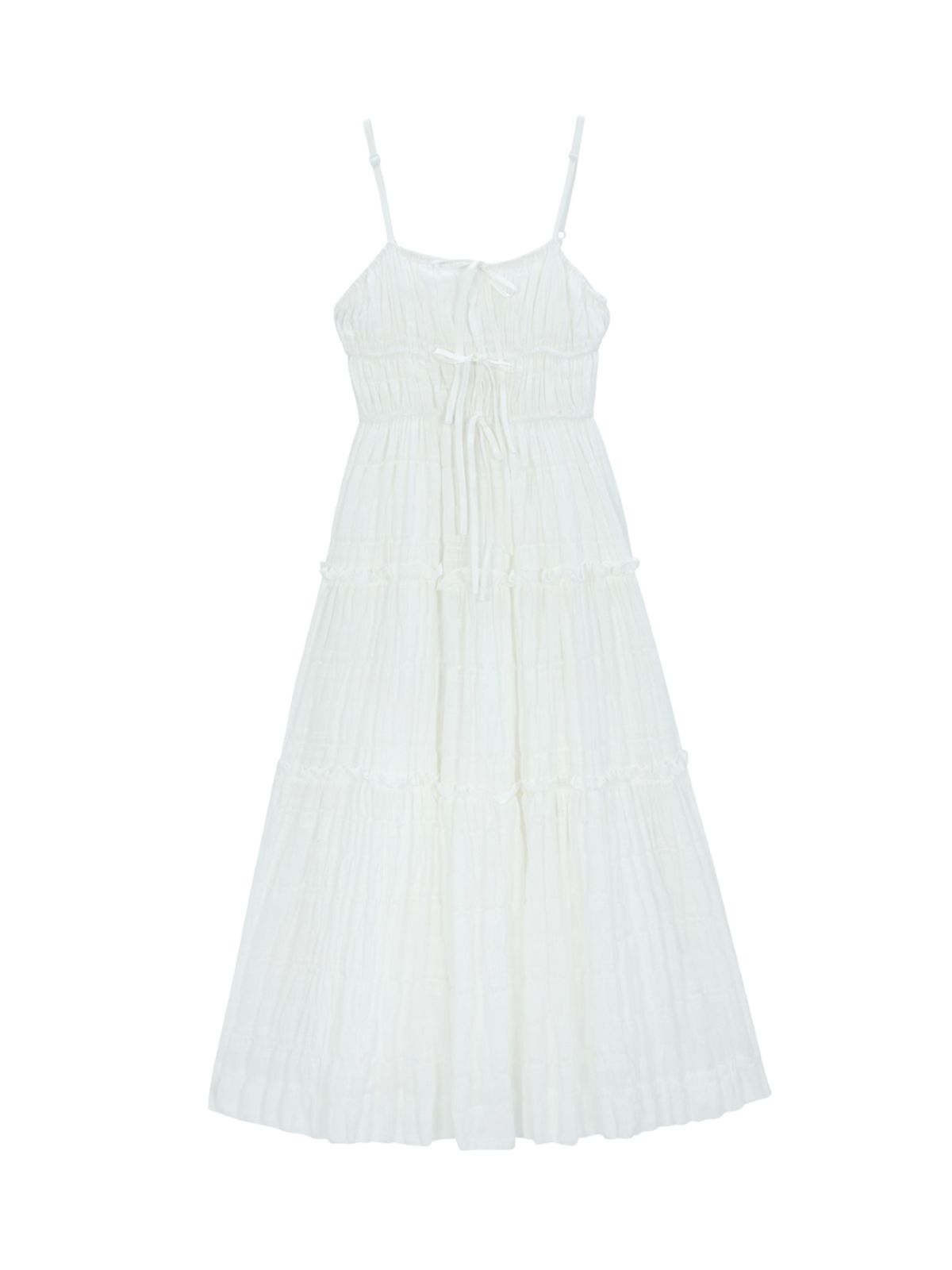 에즈이프 캘리(ASIF CALIE) GATHERING MAXI DRESS WHITE