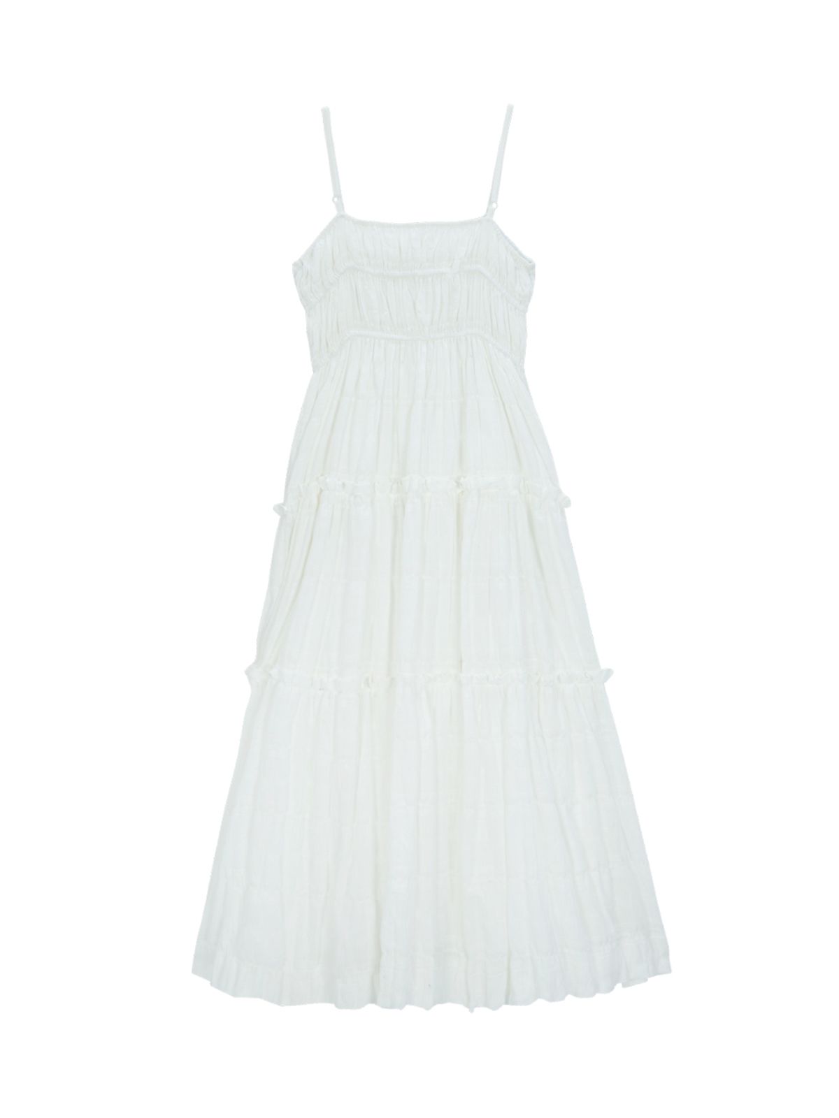 에즈이프 캘리(ASIF CALIE) GATHERING MAXI DRESS WHITE