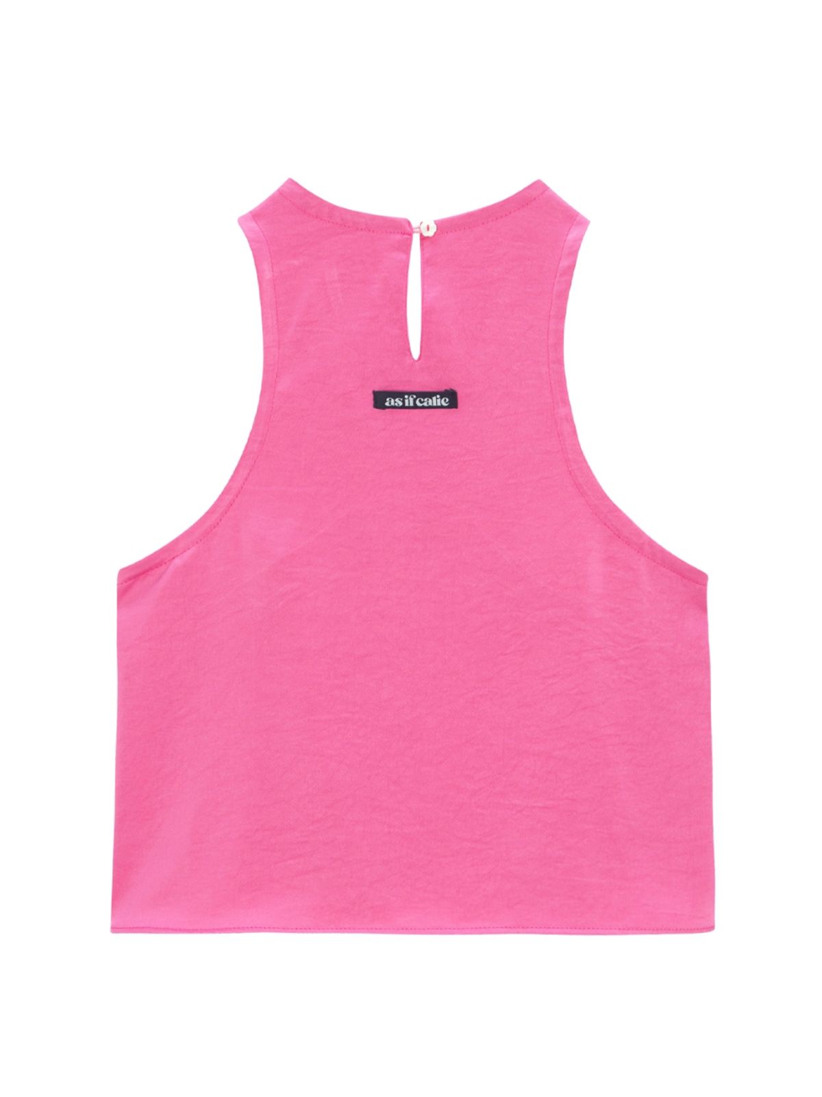 에즈이프 캘리(ASIF CALIE) RIBBON OPEN SLEEVELESS BLOUSE PINK