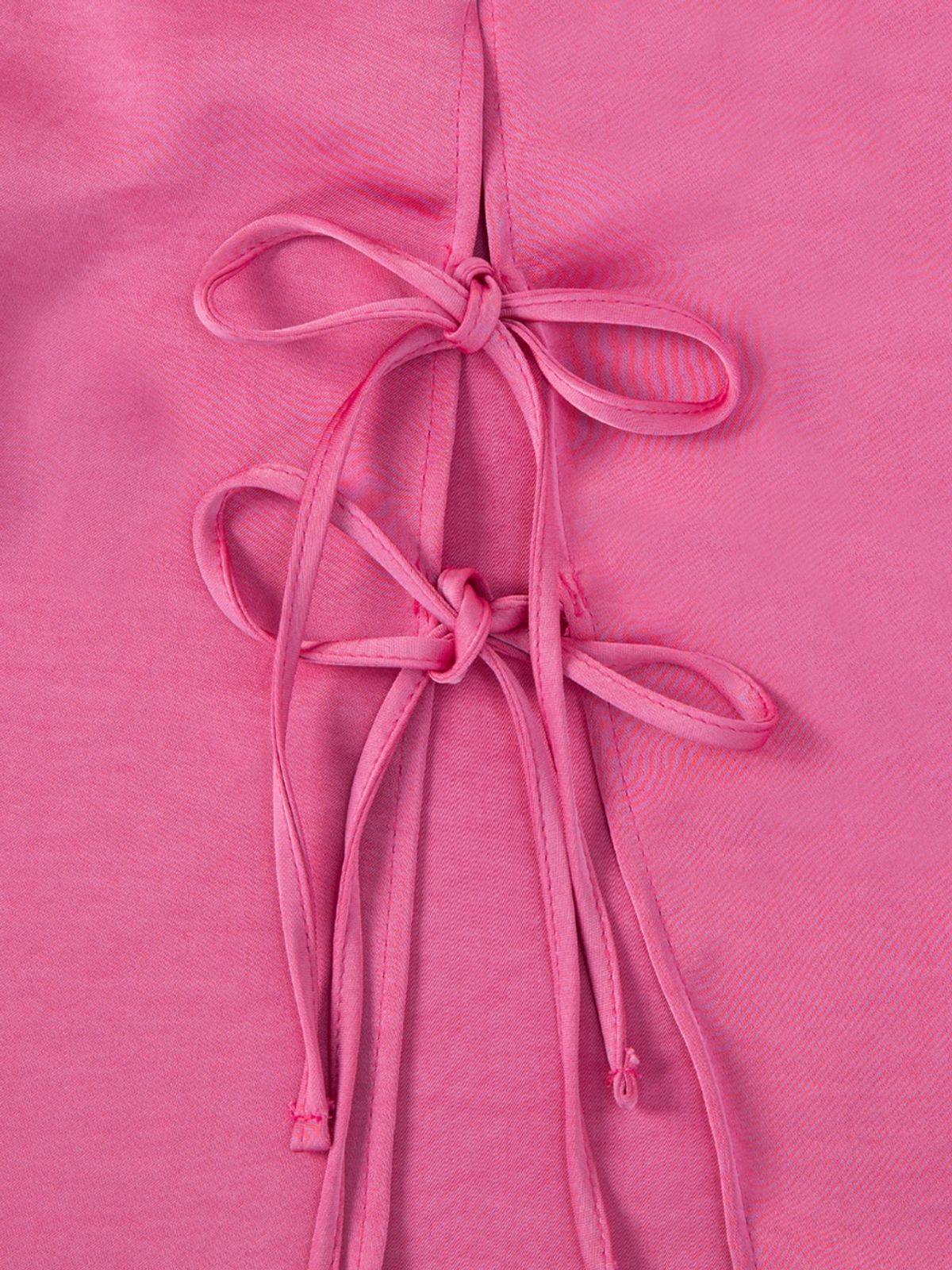 에즈이프 캘리(ASIF CALIE) RIBBON OPEN SLEEVELESS BLOUSE PINK