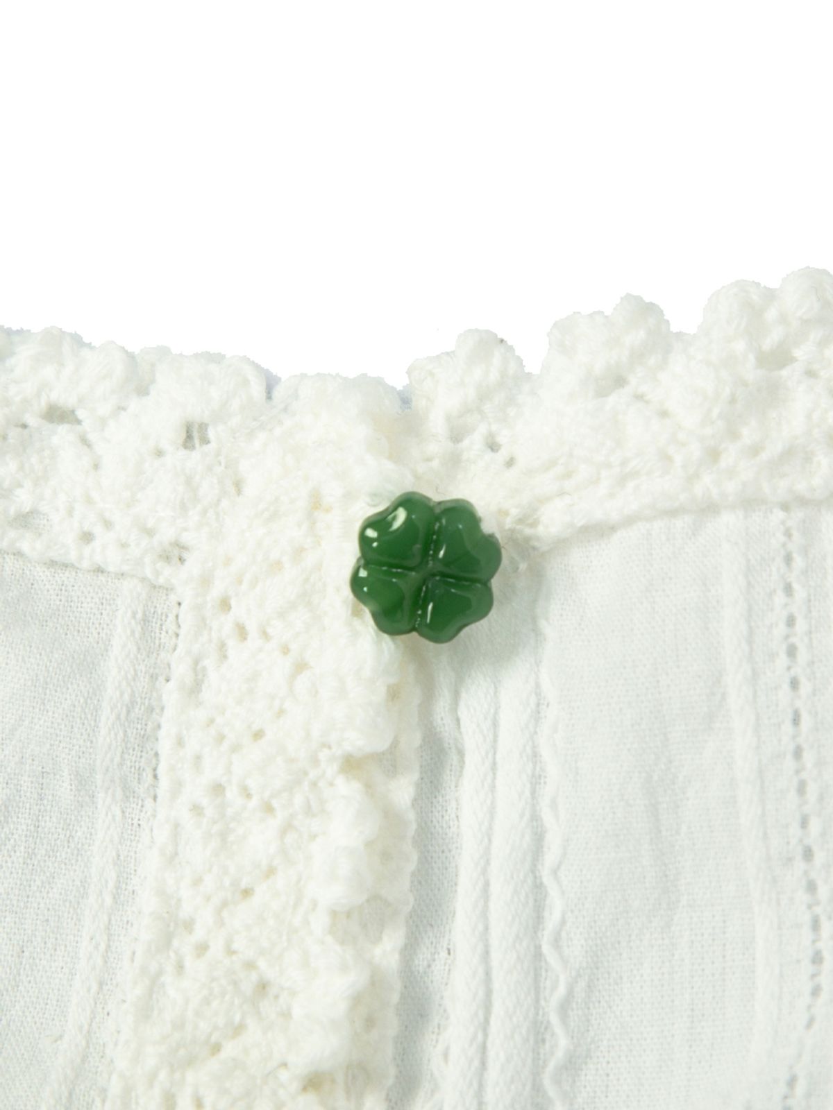 에즈이프 캘리(ASIF CALIE) LACE TRIM SLEEVELESS BLOUSE WHITE