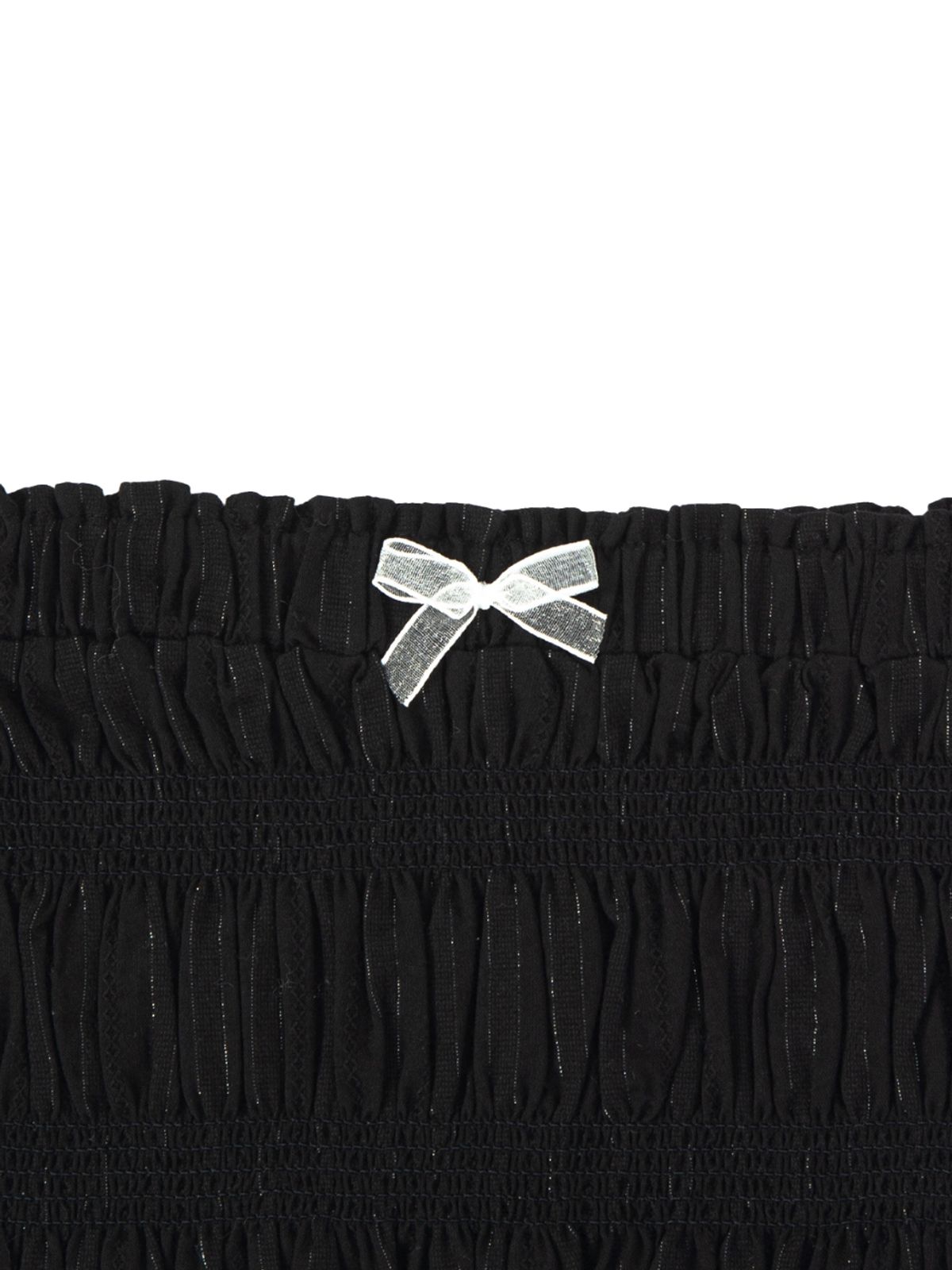 에즈이프 캘리(ASIF CALIE) FRILL SHIRRING TUBE TOP BLACK