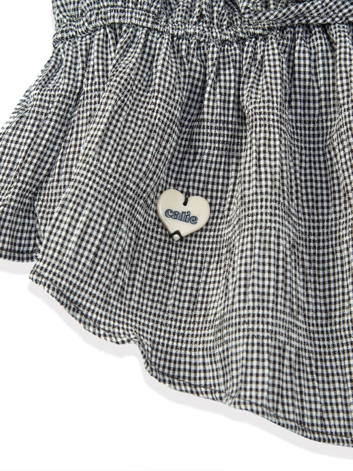 에즈이프 캘리(ASIF CALIE) GINGHAM CHECK SLEEVELESS BLOUSE BLACK