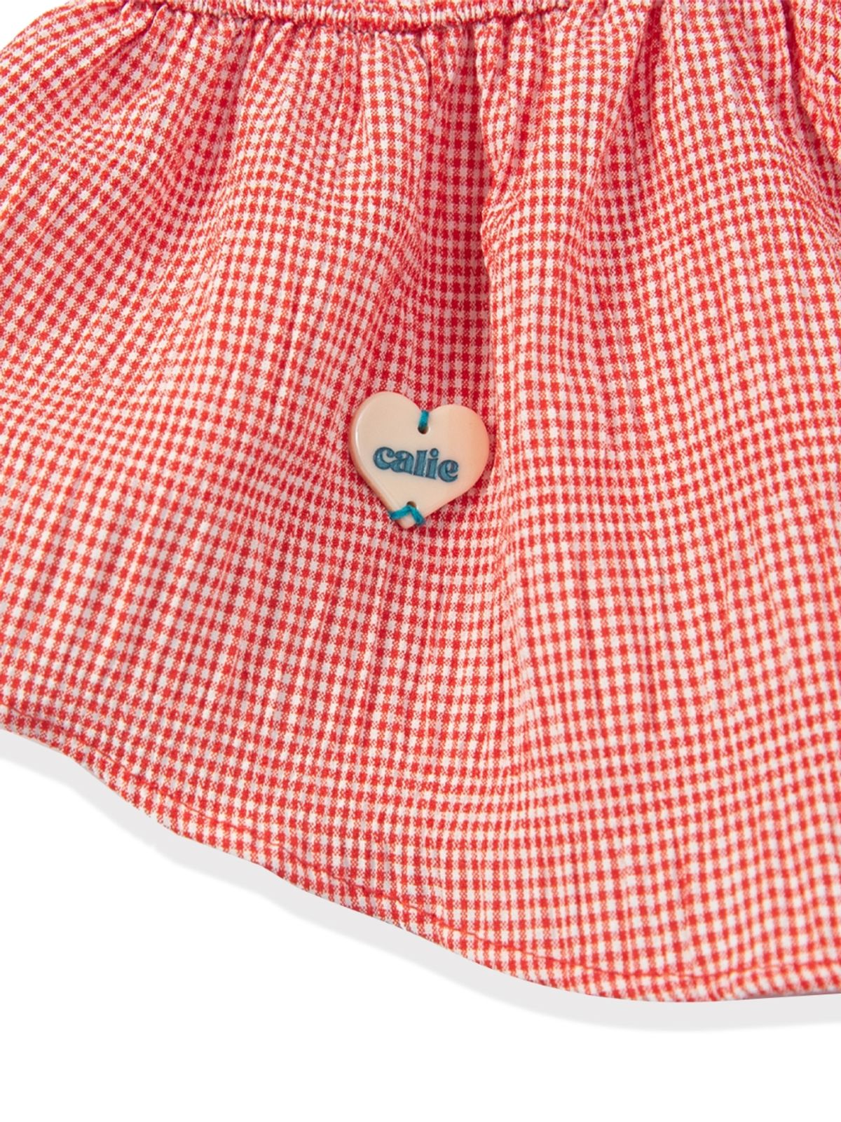에즈이프 캘리(ASIF CALIE) GINGHAM CHECK SLEEVELESS BLOUSE RED