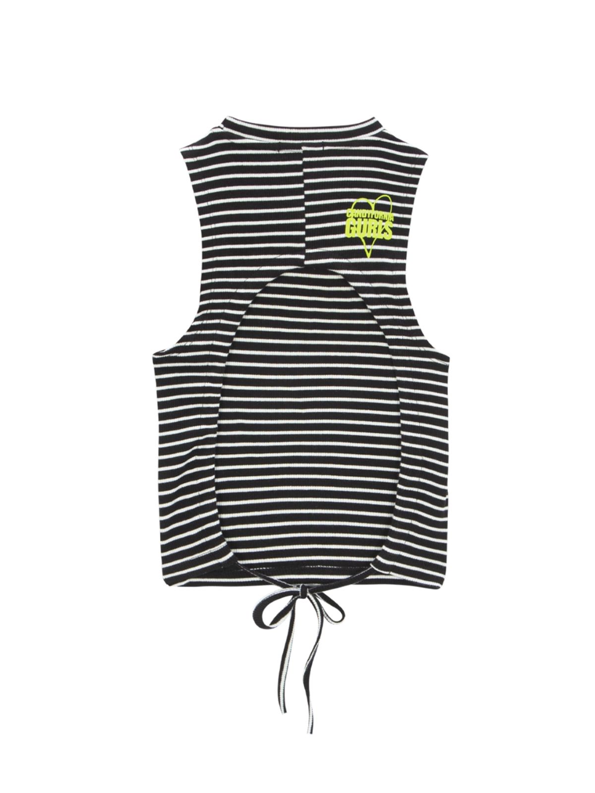 에즈이프 캘리(ASIF CALIE) BACKSTRING SLEEVELESS T-SHIRT BLACK