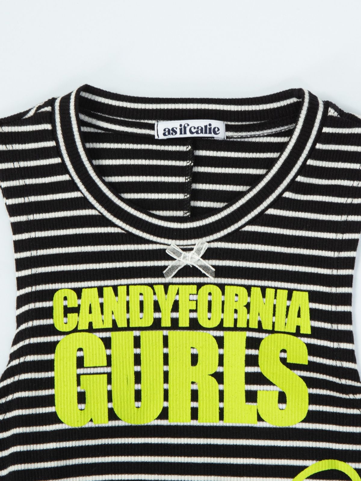 에즈이프 캘리(ASIF CALIE) BACKSTRING SLEEVELESS T-SHIRT BLACK