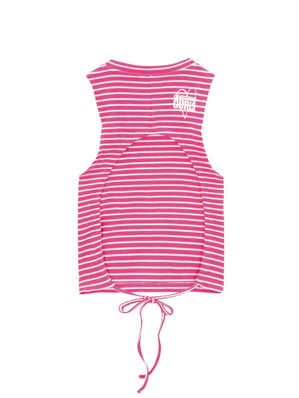 에즈이프 캘리(ASIF CALIE) BACKSTRING SLEEVELESS T-SHIRT PINK
