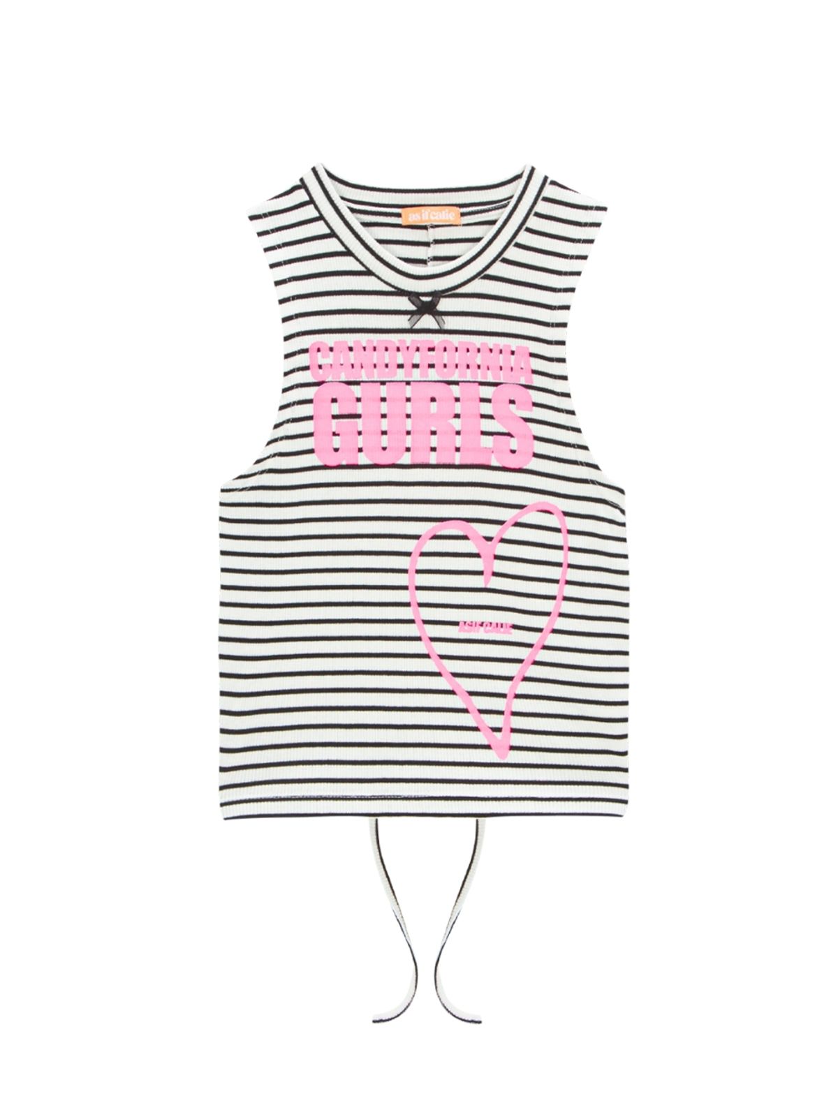 에즈이프 캘리(ASIF CALIE) BACKSTRING SLEEVELESS T-SHIRT IVORY