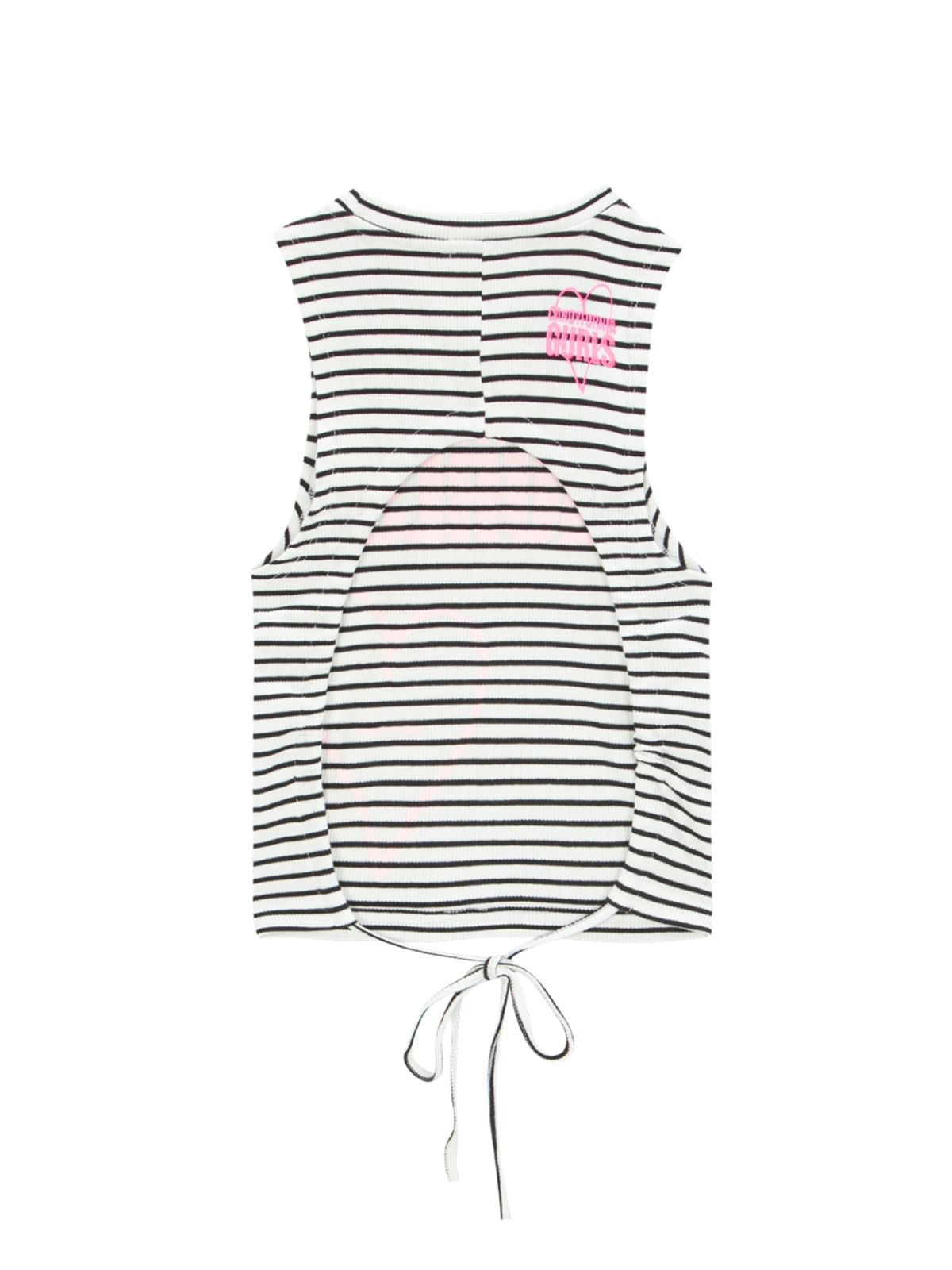 에즈이프 캘리(ASIF CALIE) BACKSTRING SLEEVELESS T-SHIRT IVORY