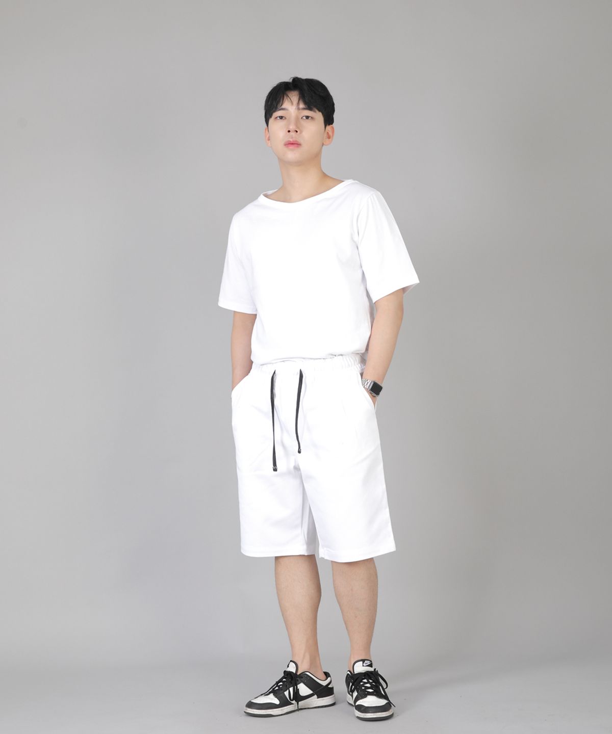 세인트크루(SAINTCREW) 핀턱쇼츠 EPS-350 화이트