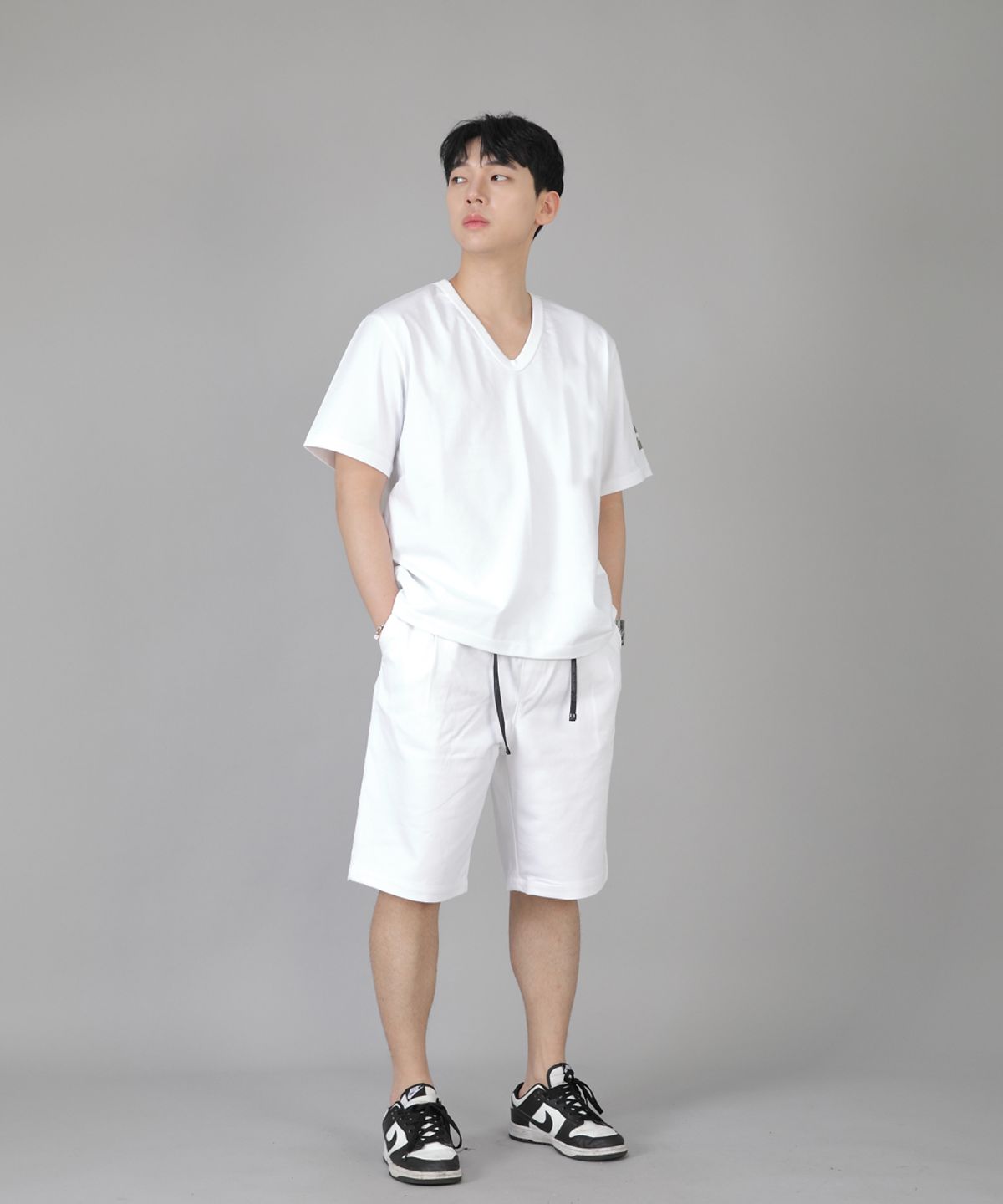 세인트크루(SAINTCREW) 핀턱쇼츠 EPS-350 화이트